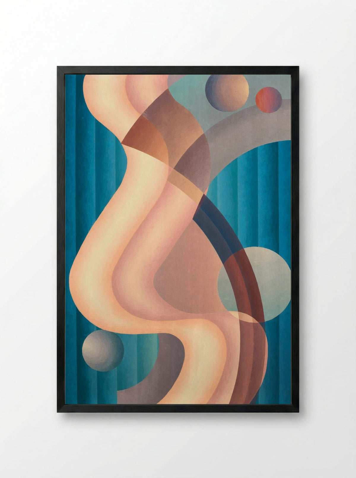 Composition No. 6 - Stuart Walker - Framed Print Black