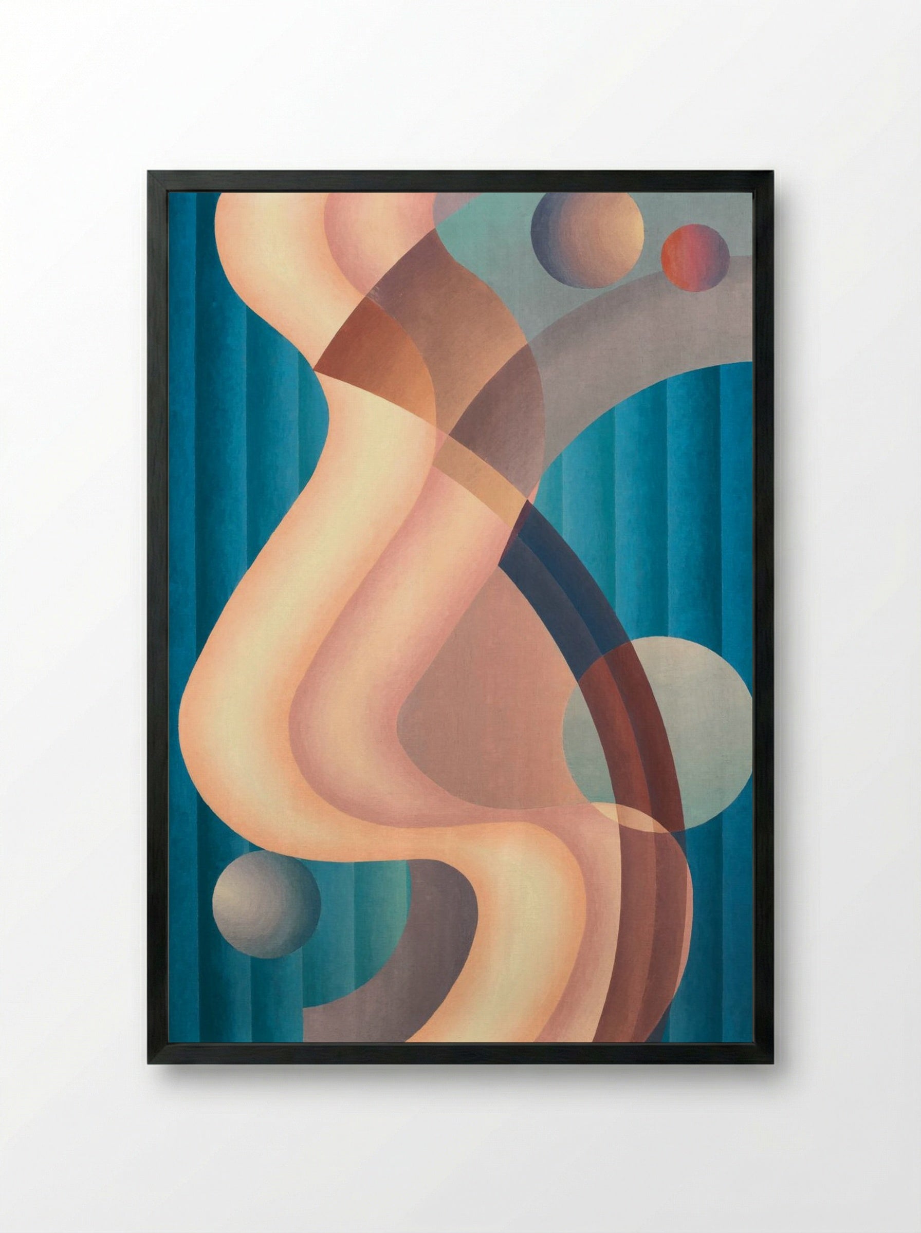 Composition No. 6 - Stuart Walker - Framed Print Black