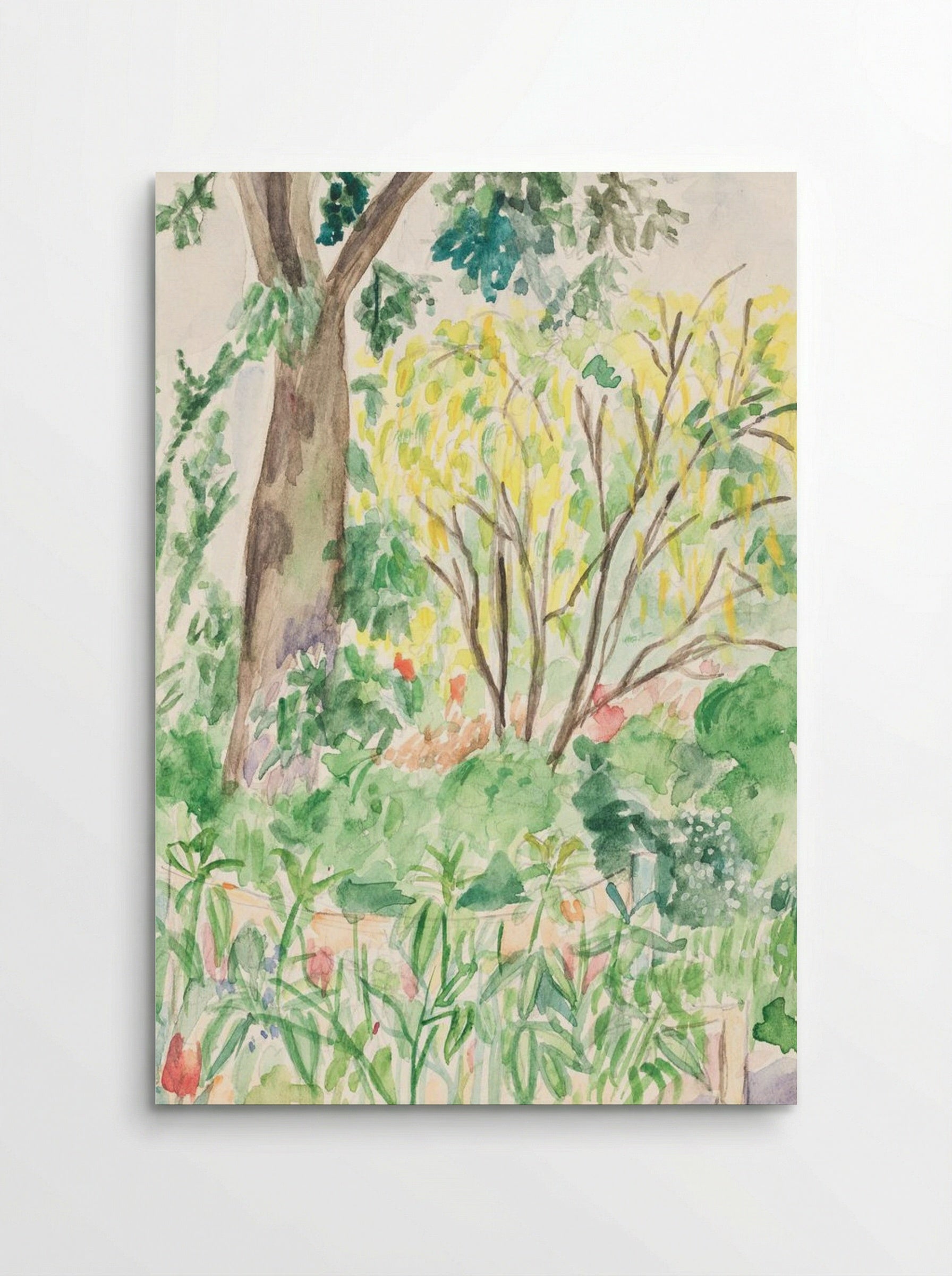 Golden Rain in a Garden - John Christensen - Poster