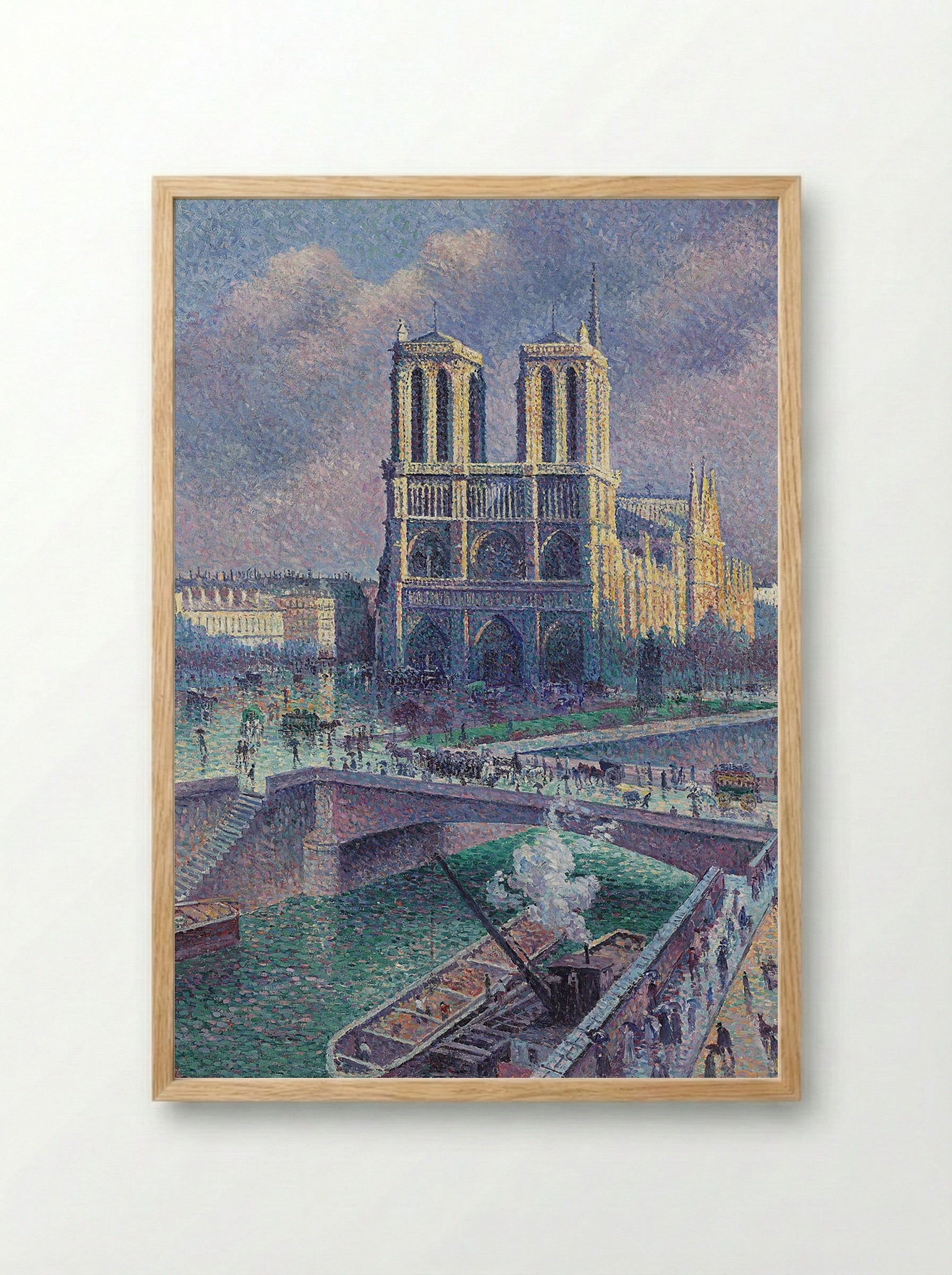 Notre Dame de Paris - Maximilien Luce - Framed Print Wood