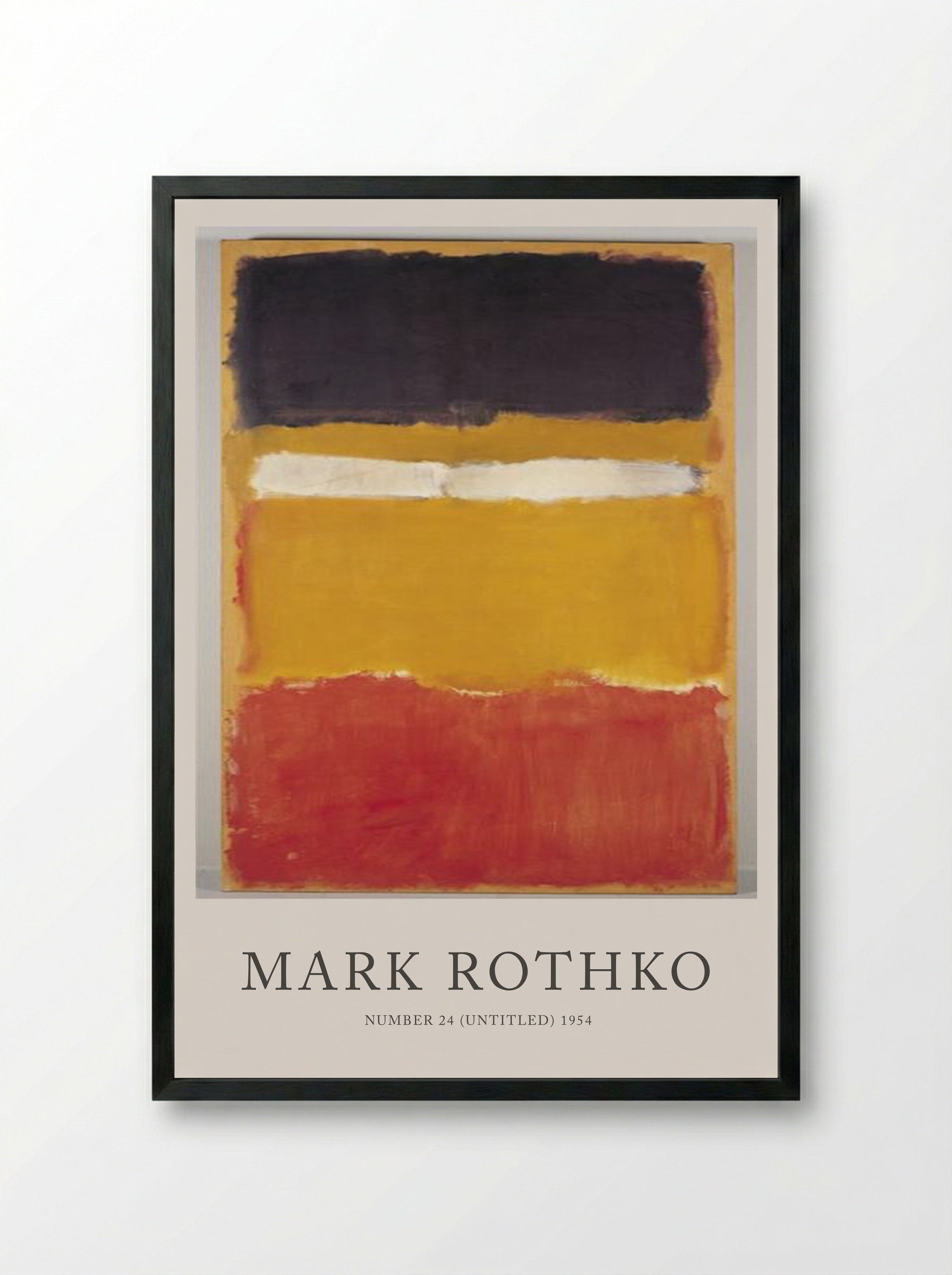 Number 24 (Untitled) - Mark Rothko - Framed Print Black