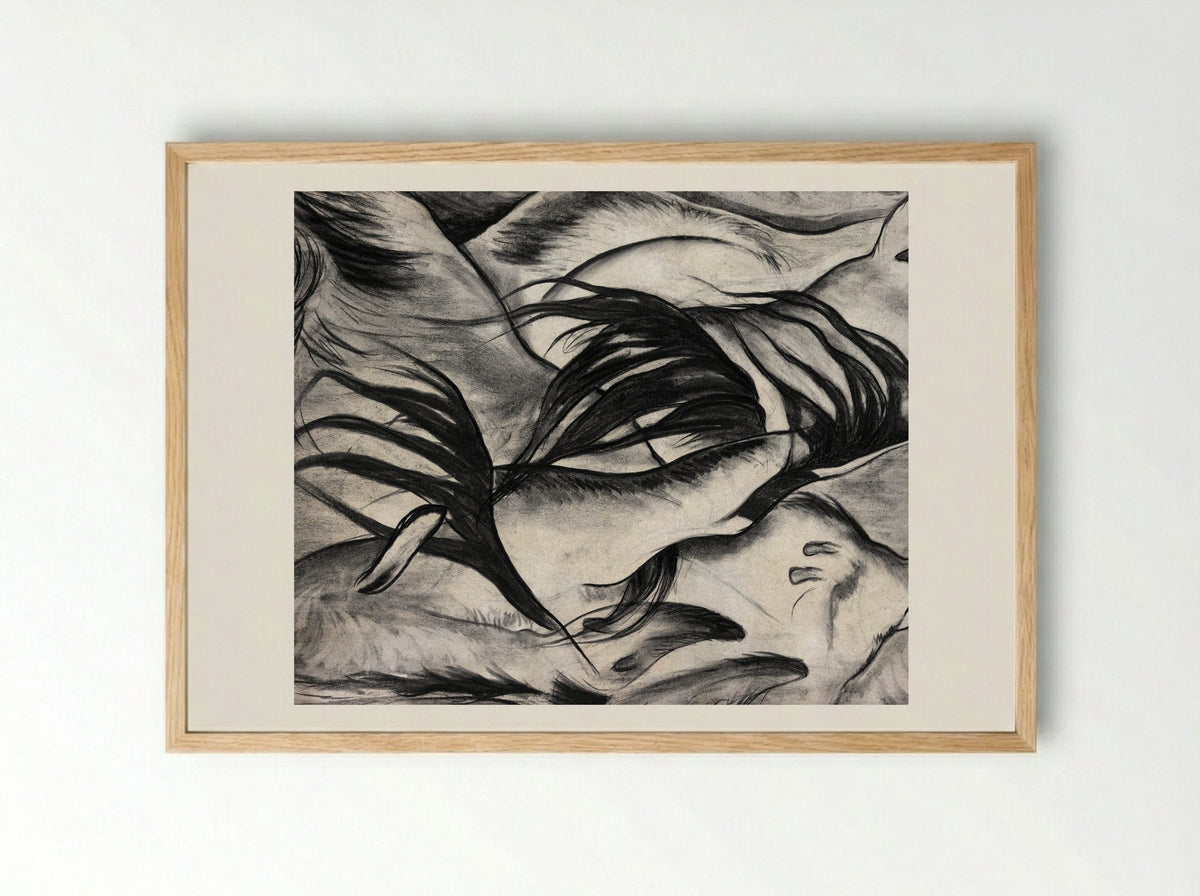 Goats - Arthur Dove - Framed Print Wood
