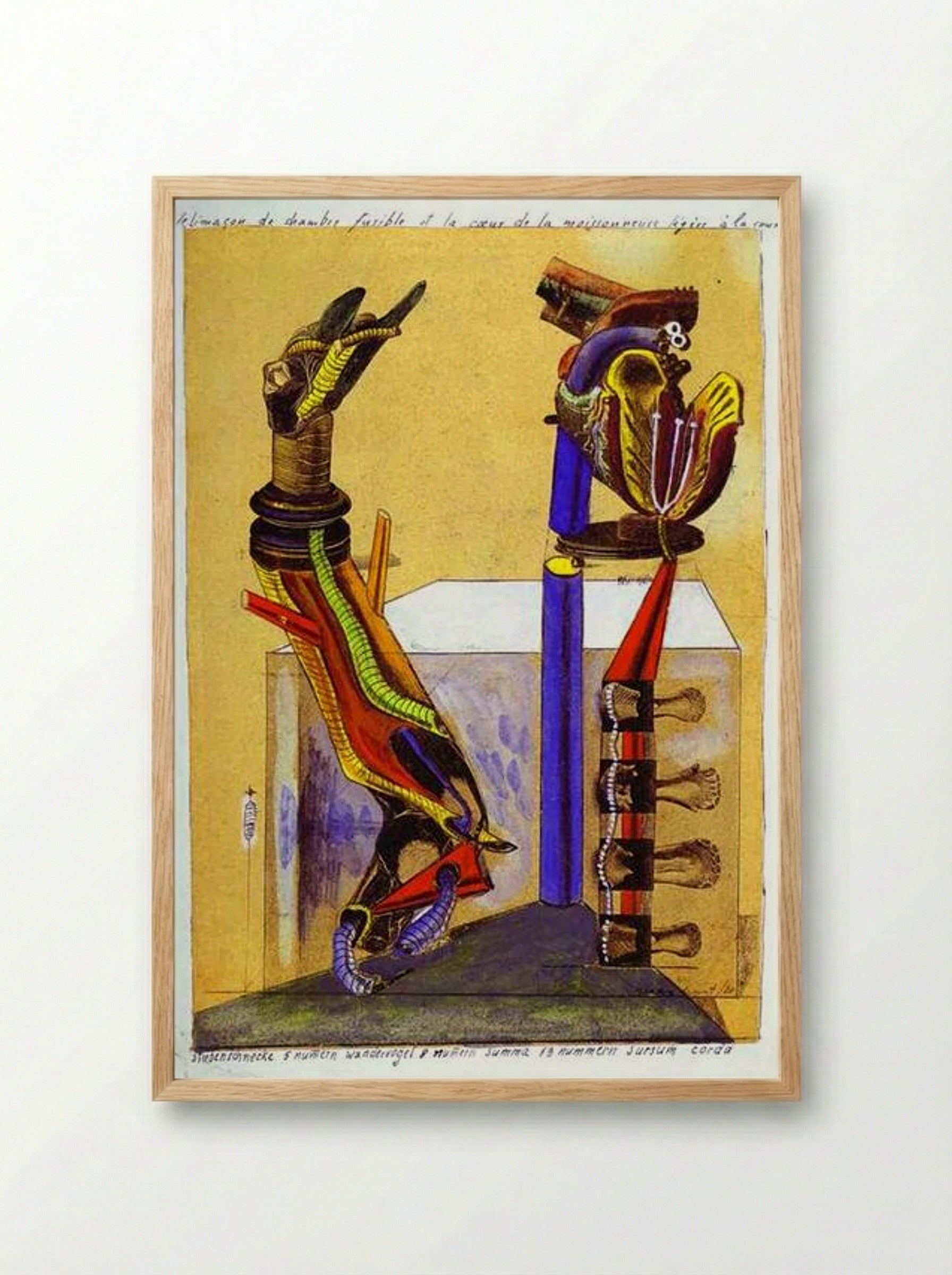 The Slug Room - Max Ernst - Framed Print Wood