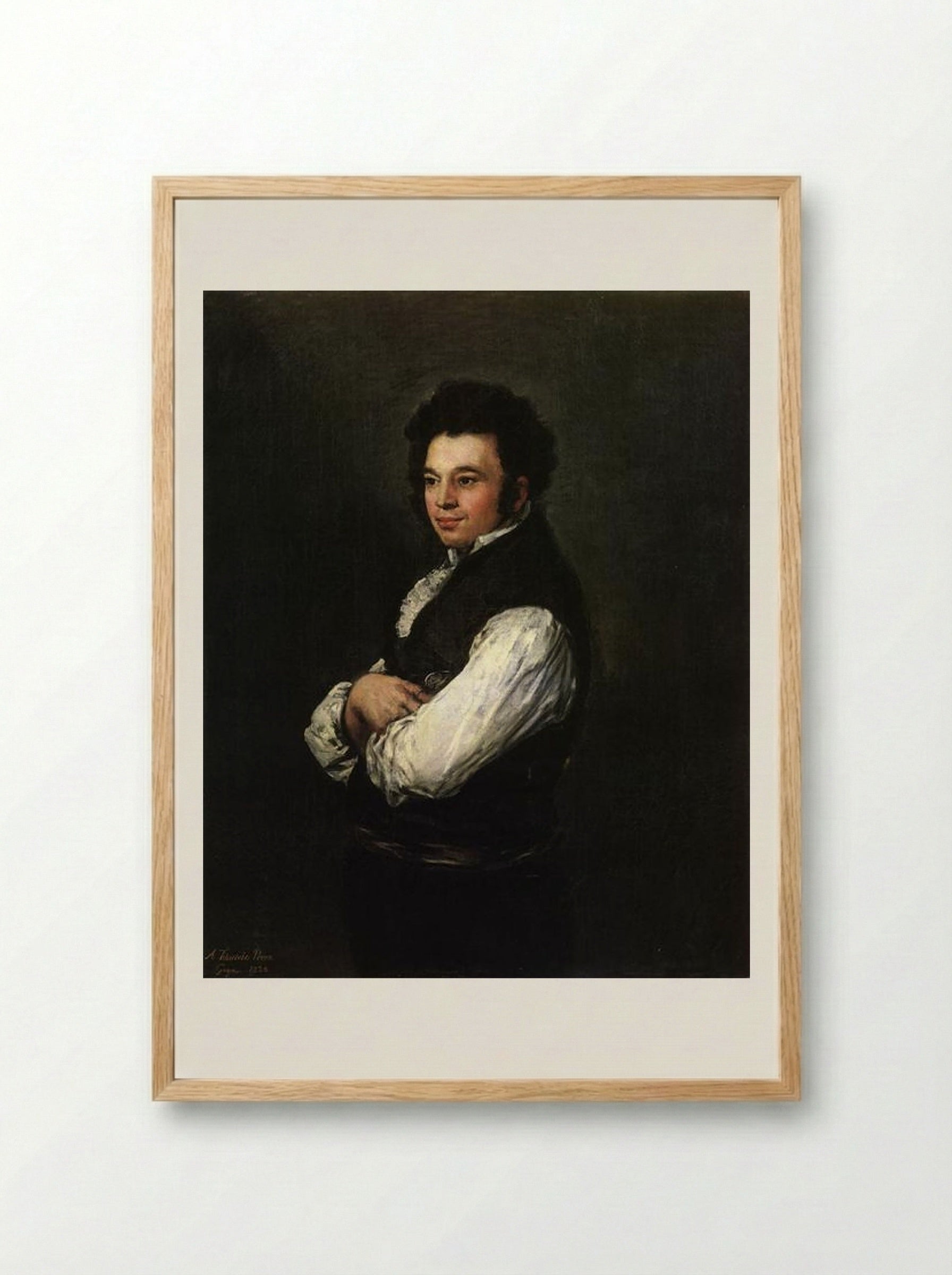 Tubercio Pérez Cuervo - Francisco Goya - Framed Print Wood