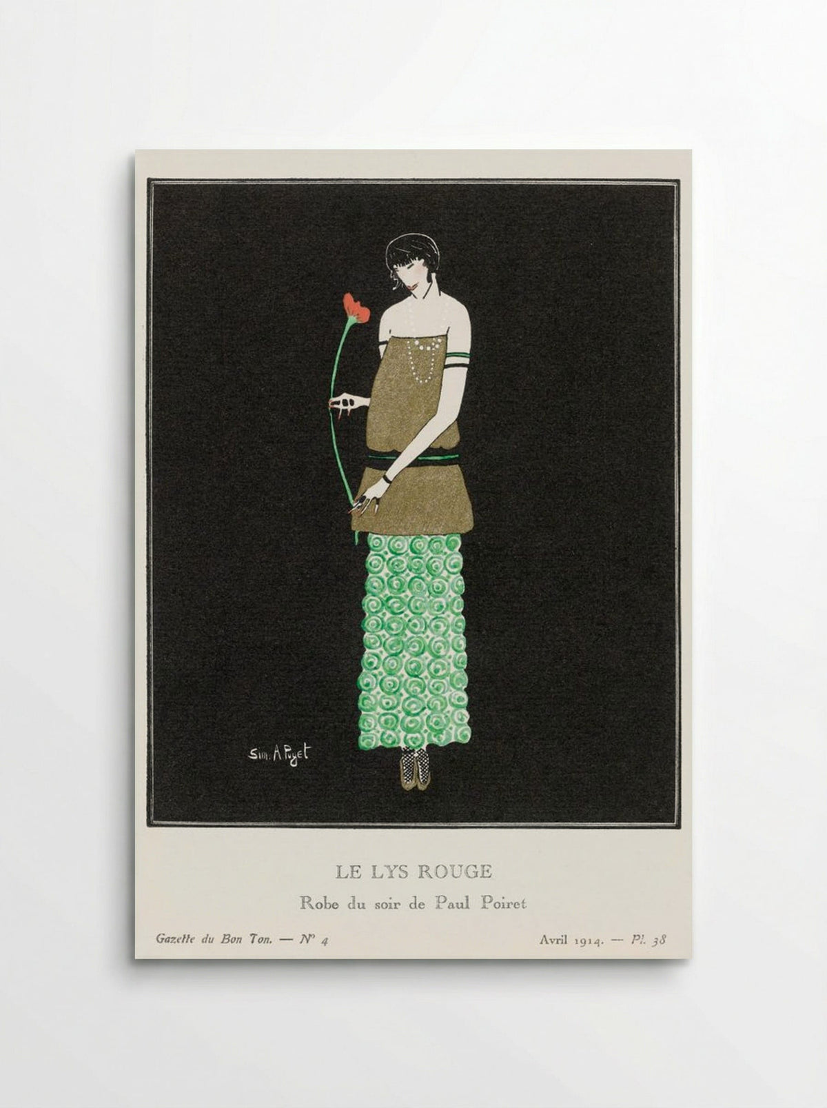 Le Lys Rouge, Robe du Soir de Paul Poiret - Simone A. Puget - Poster