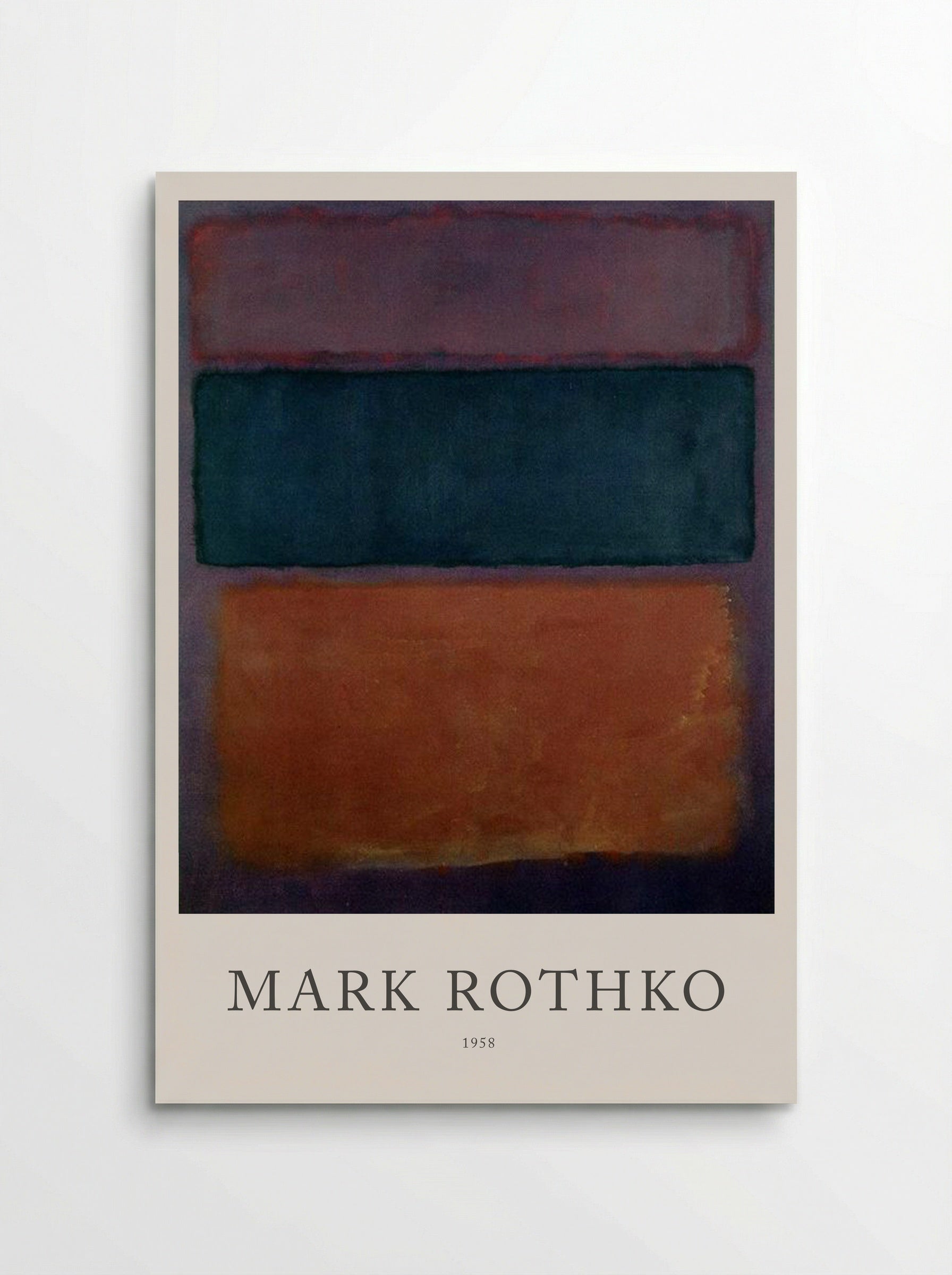 Untitled (Three Rectangles, 1958) - Mark Rothko - Poster