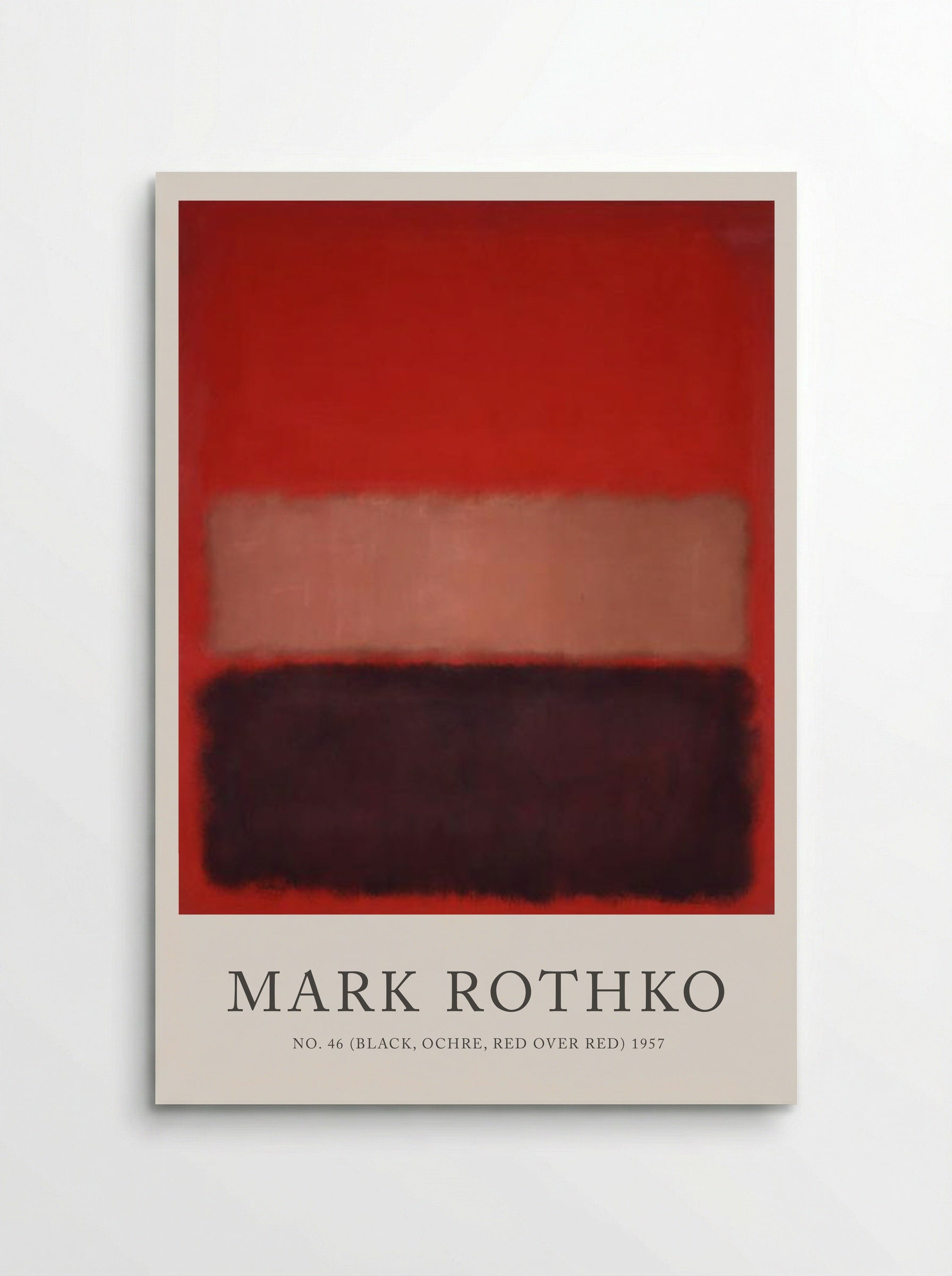 No. 46 (Black, Ochre, Red over Red) - Mark Rothko - Poster