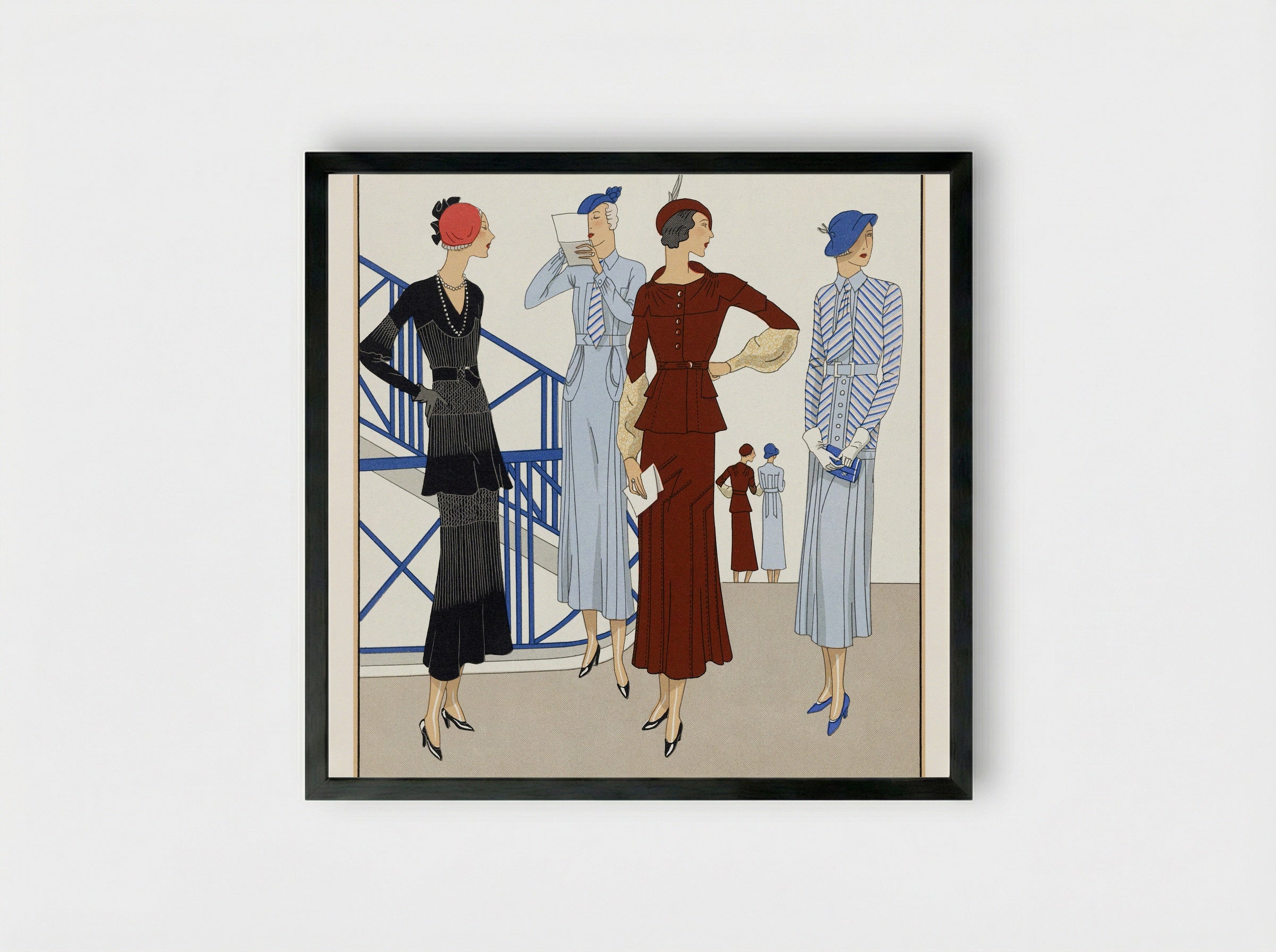 Ladieswear, 1932 - Martial et Armand and Bernard et Cie - Framed Print Black