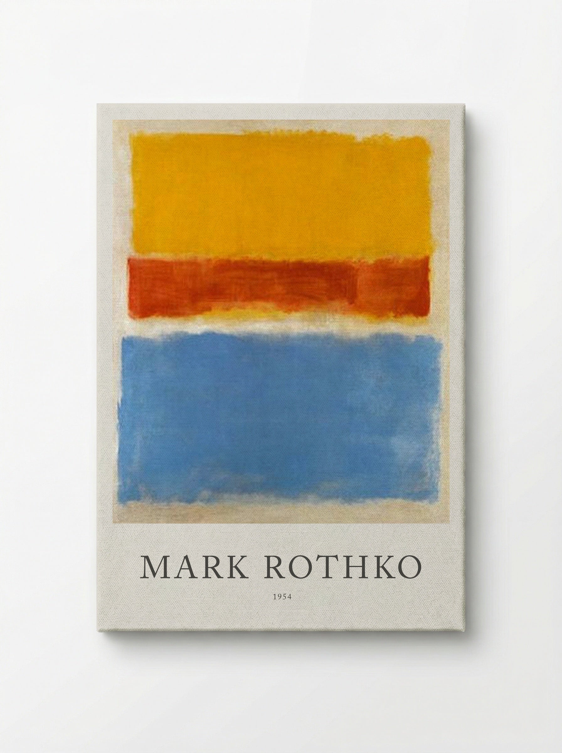 Untitled (Yellow, Red, Blue) - Mark Rothko - Canvas
