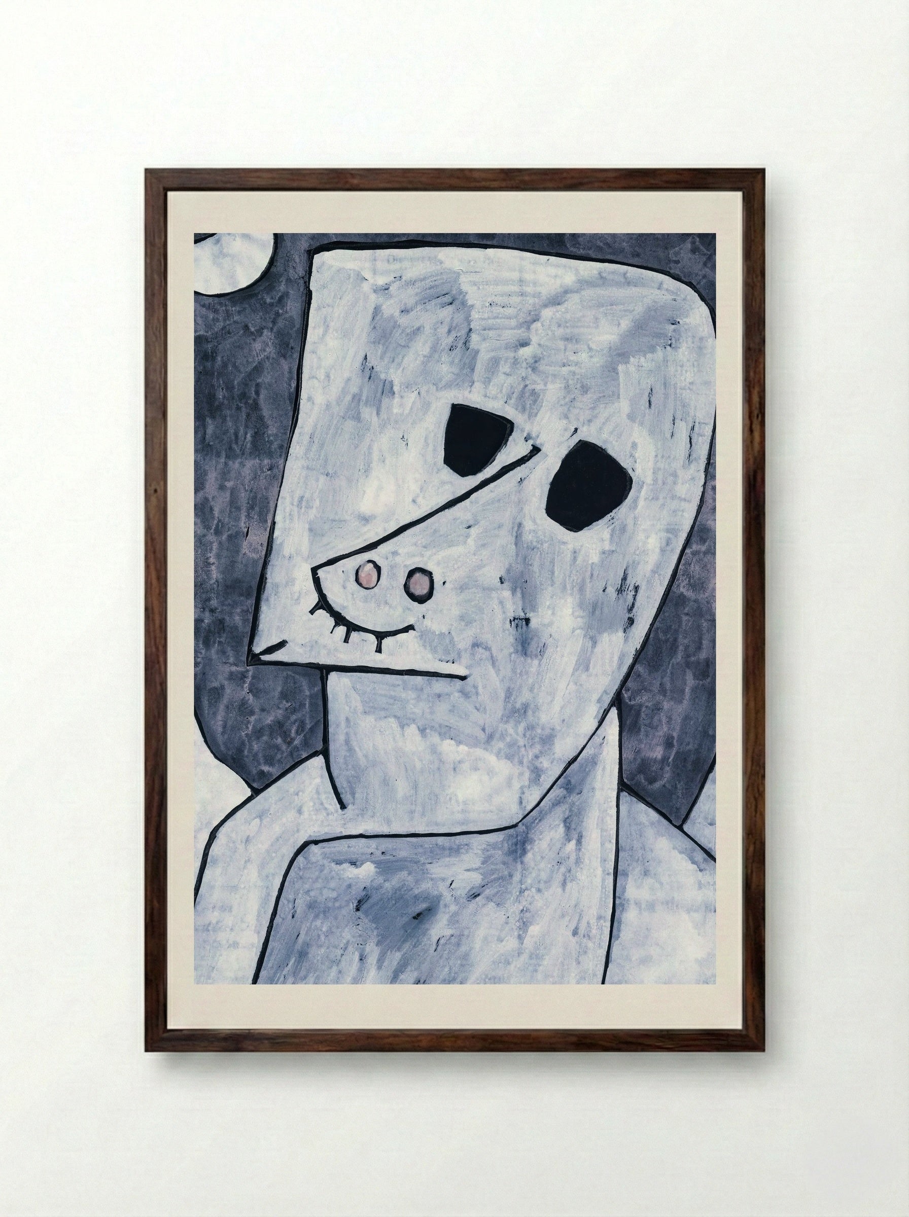 Angel Applicant - Paul Klee - Framed Print Dark Wood