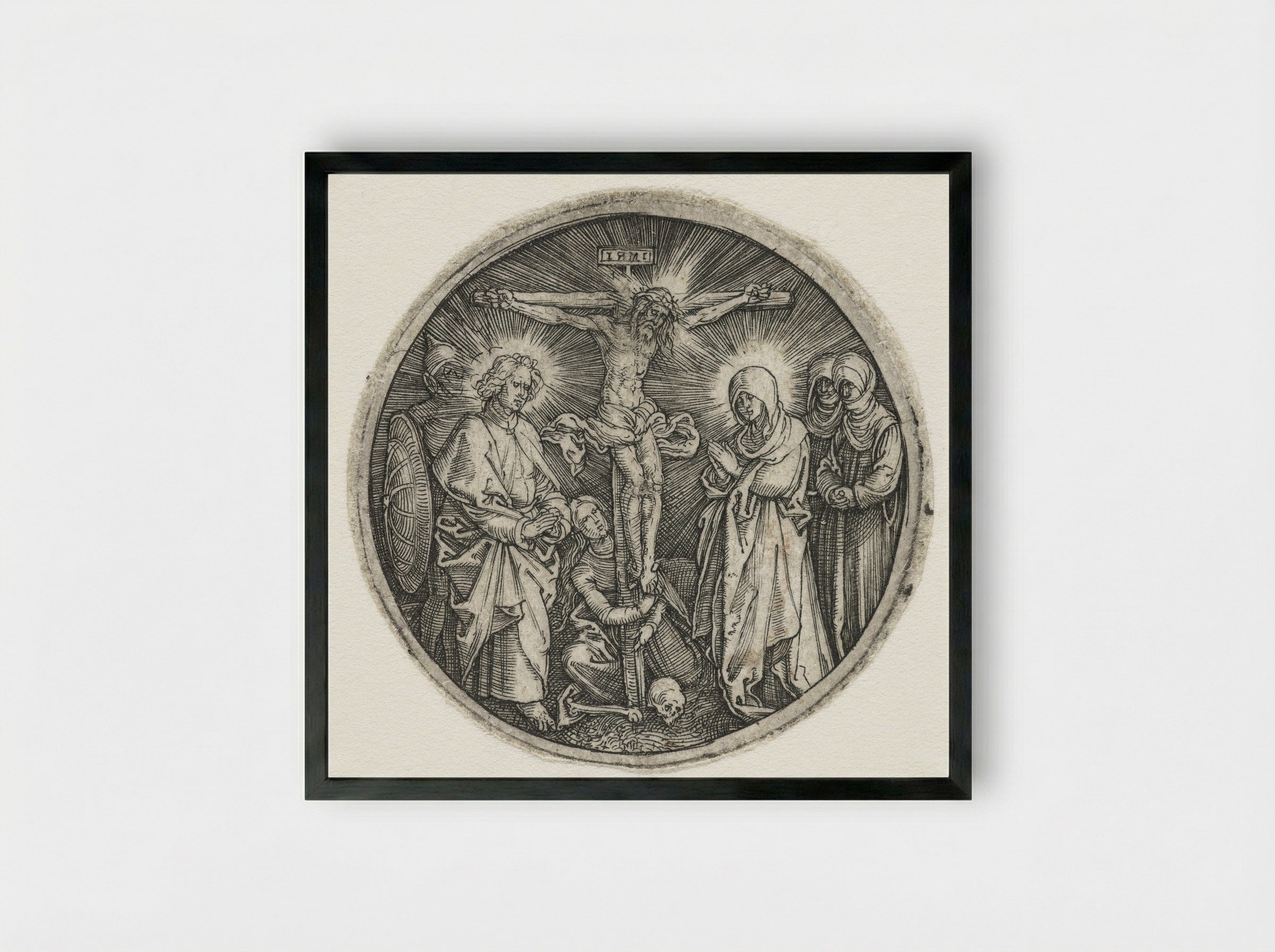The Small Crucifixion - Albrecht Dürer - Framed Print Black