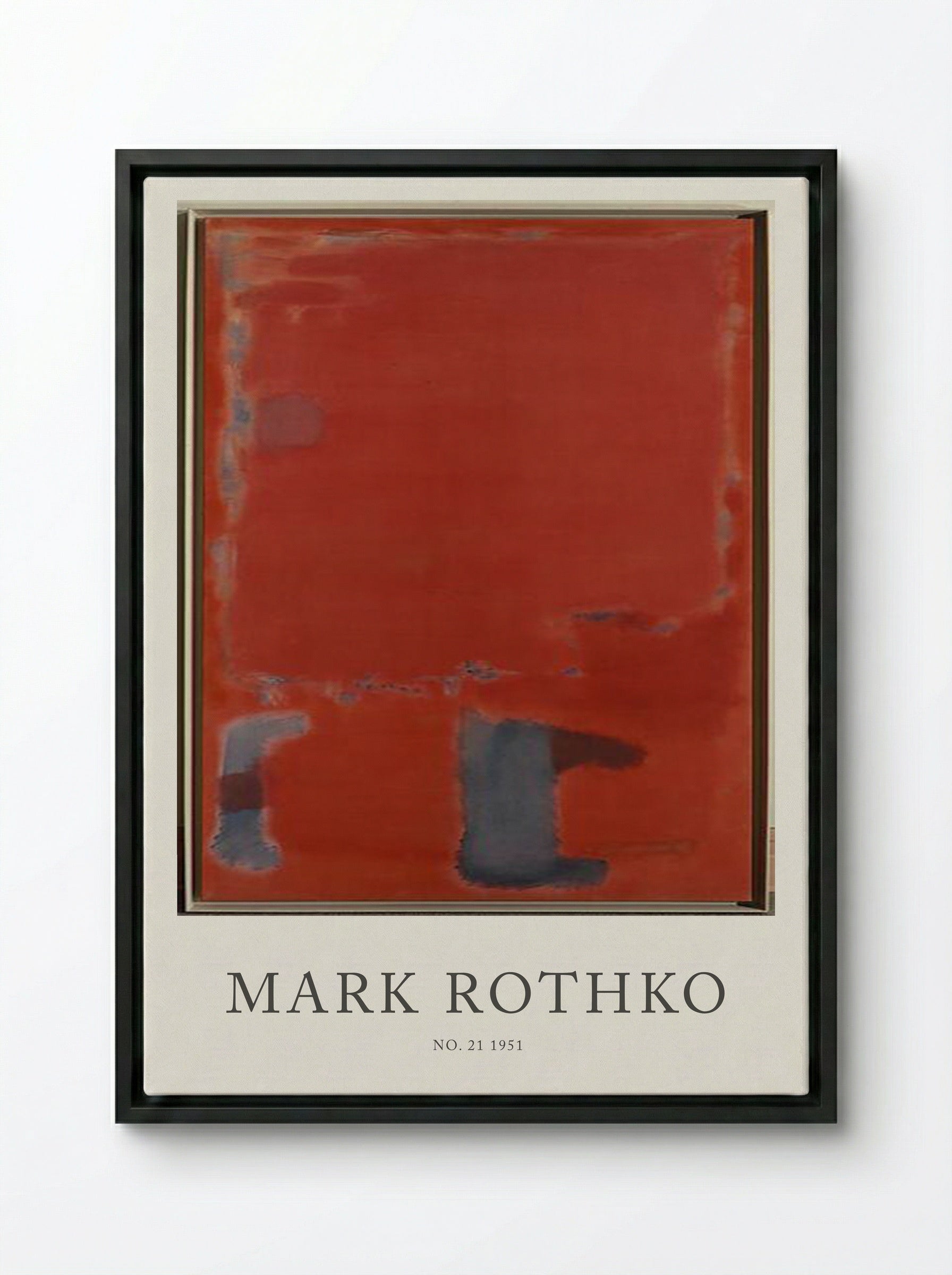 No. 21 - Mark Rothko - Framed Canvas Black