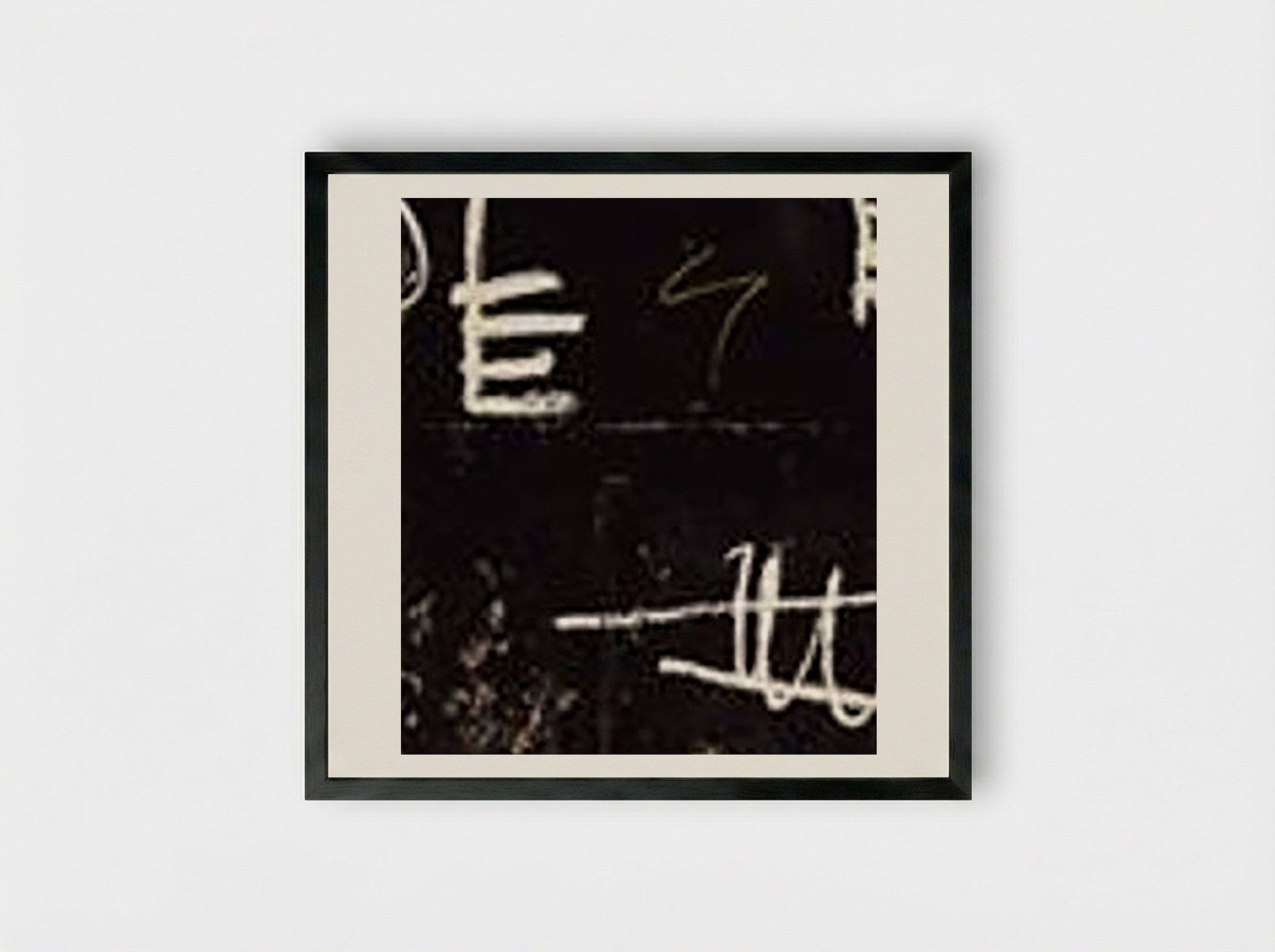 Black Tar and Feathers - Jean-Michel Basquiat - Framed Print Black