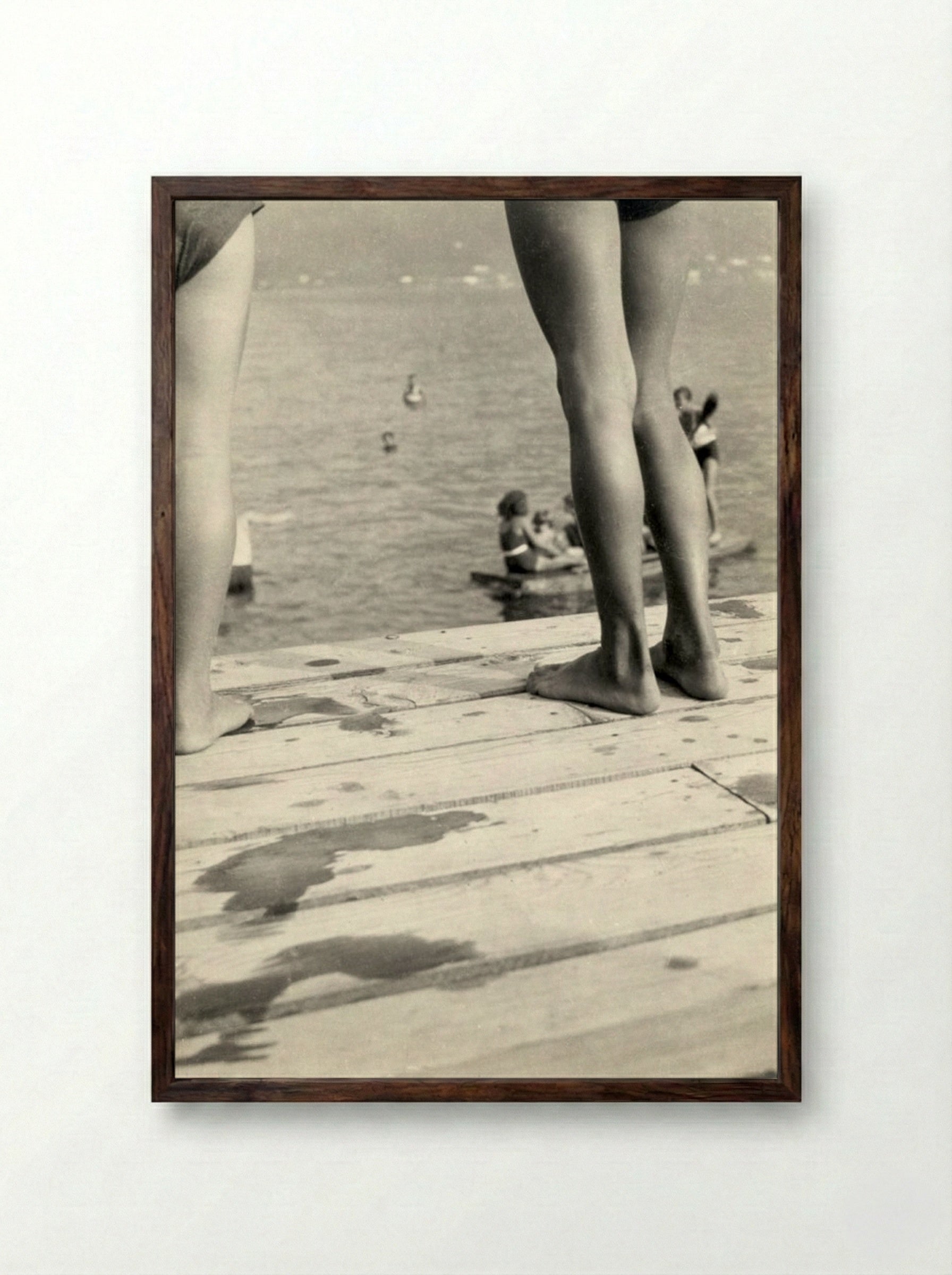 Lago Maggiore, Ascona, Switzerland - László Moholy-Nagy - Framed Print Dark Wood