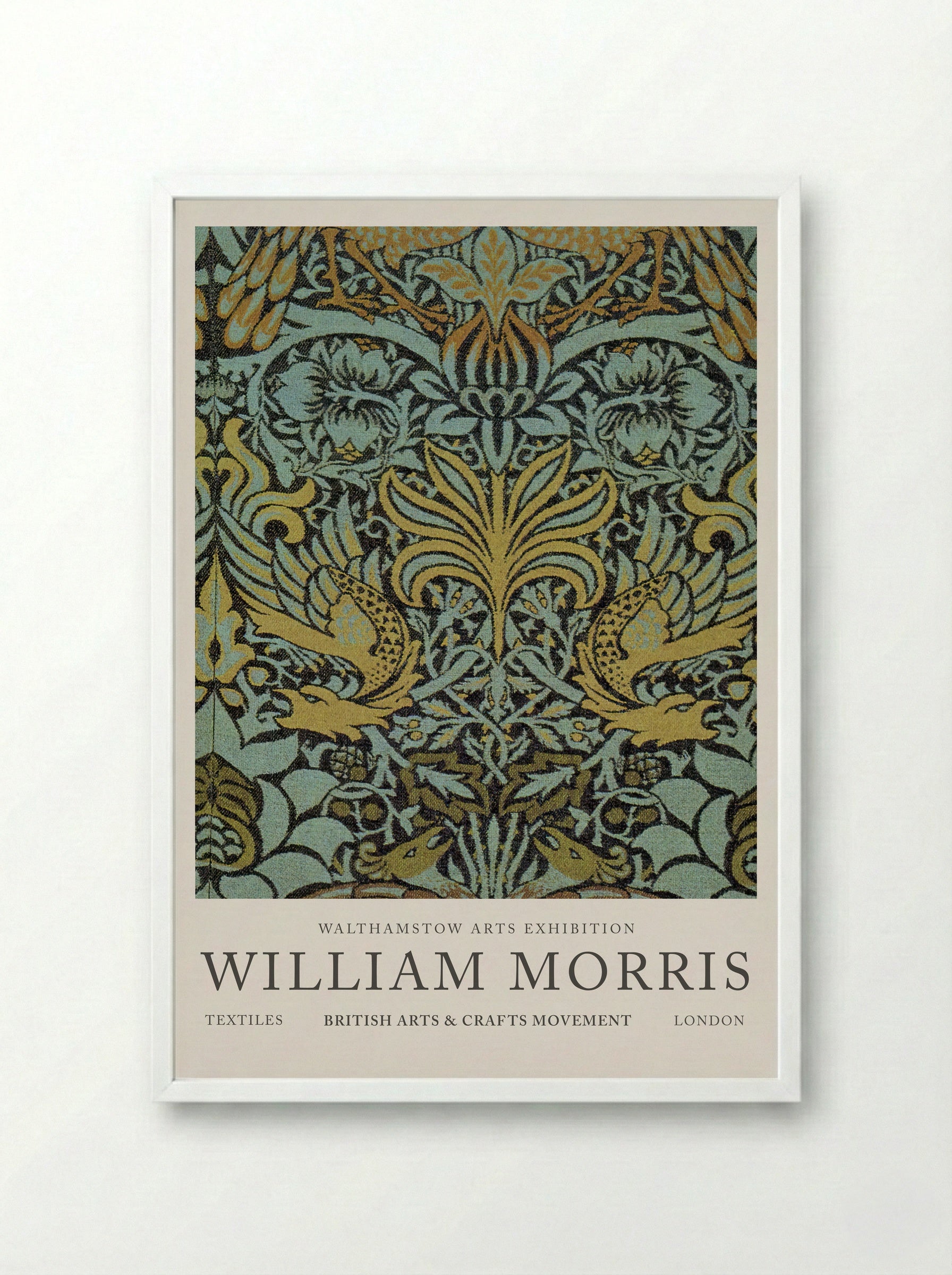 Peacock and Dragon Woven Wool Furnishing Fabric - William Morris