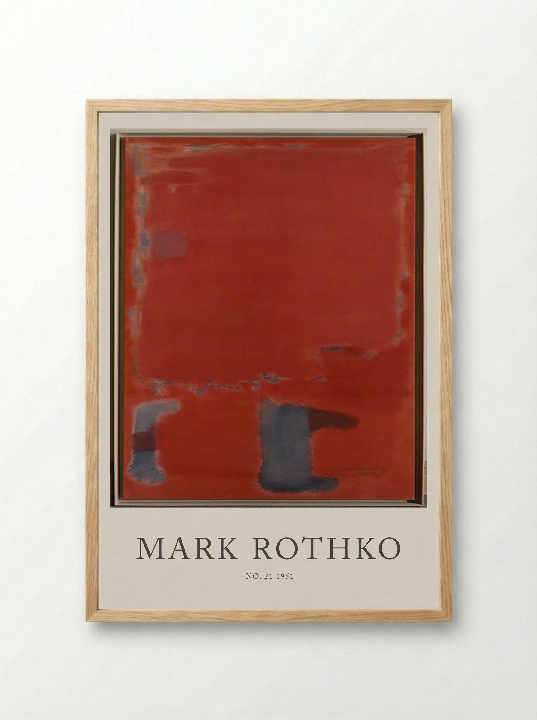 No. 21 - Mark Rothko - Framed Print Wood