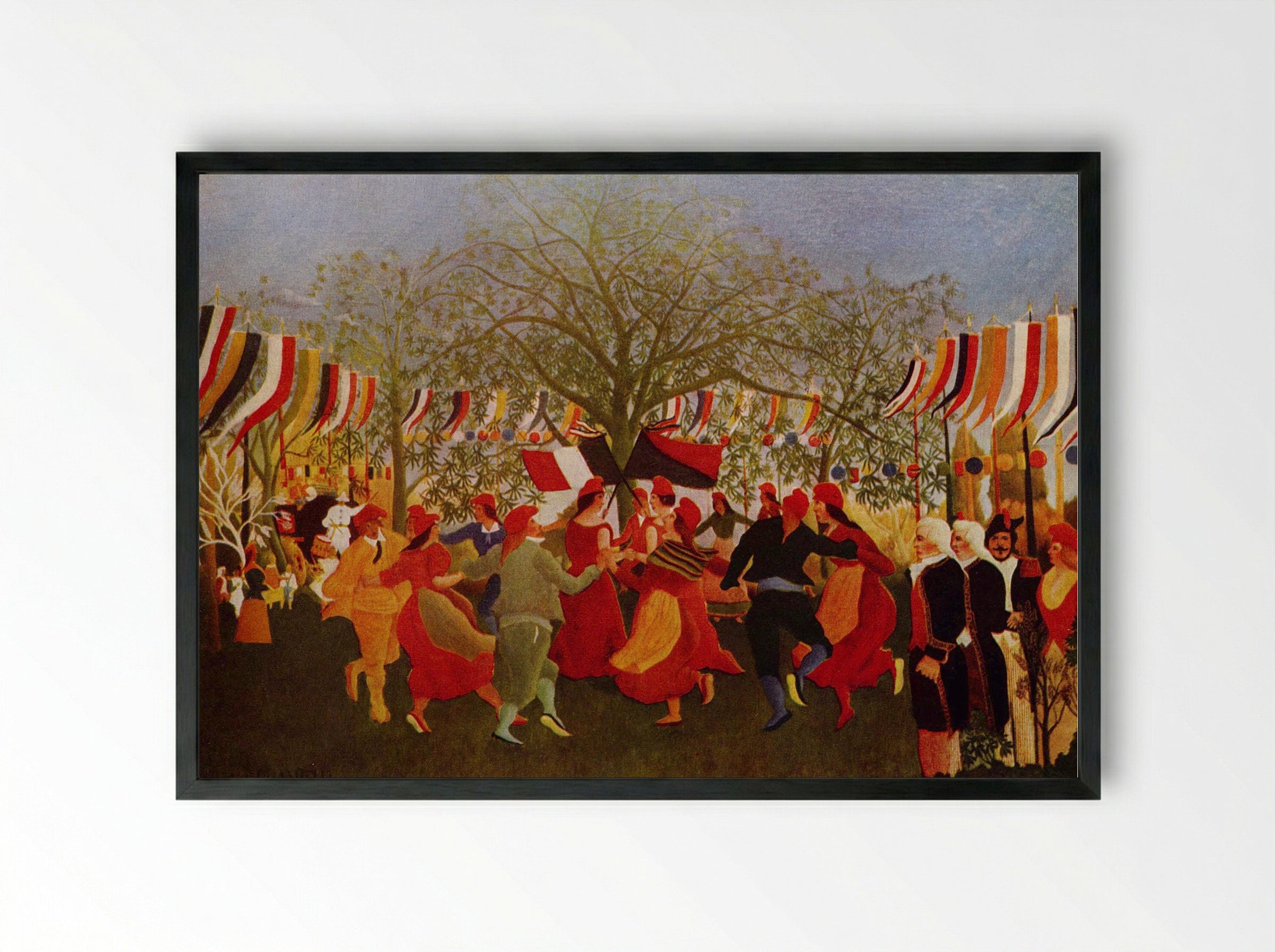 The Centennial of Independence - Henri Rousseau - Framed Print Black