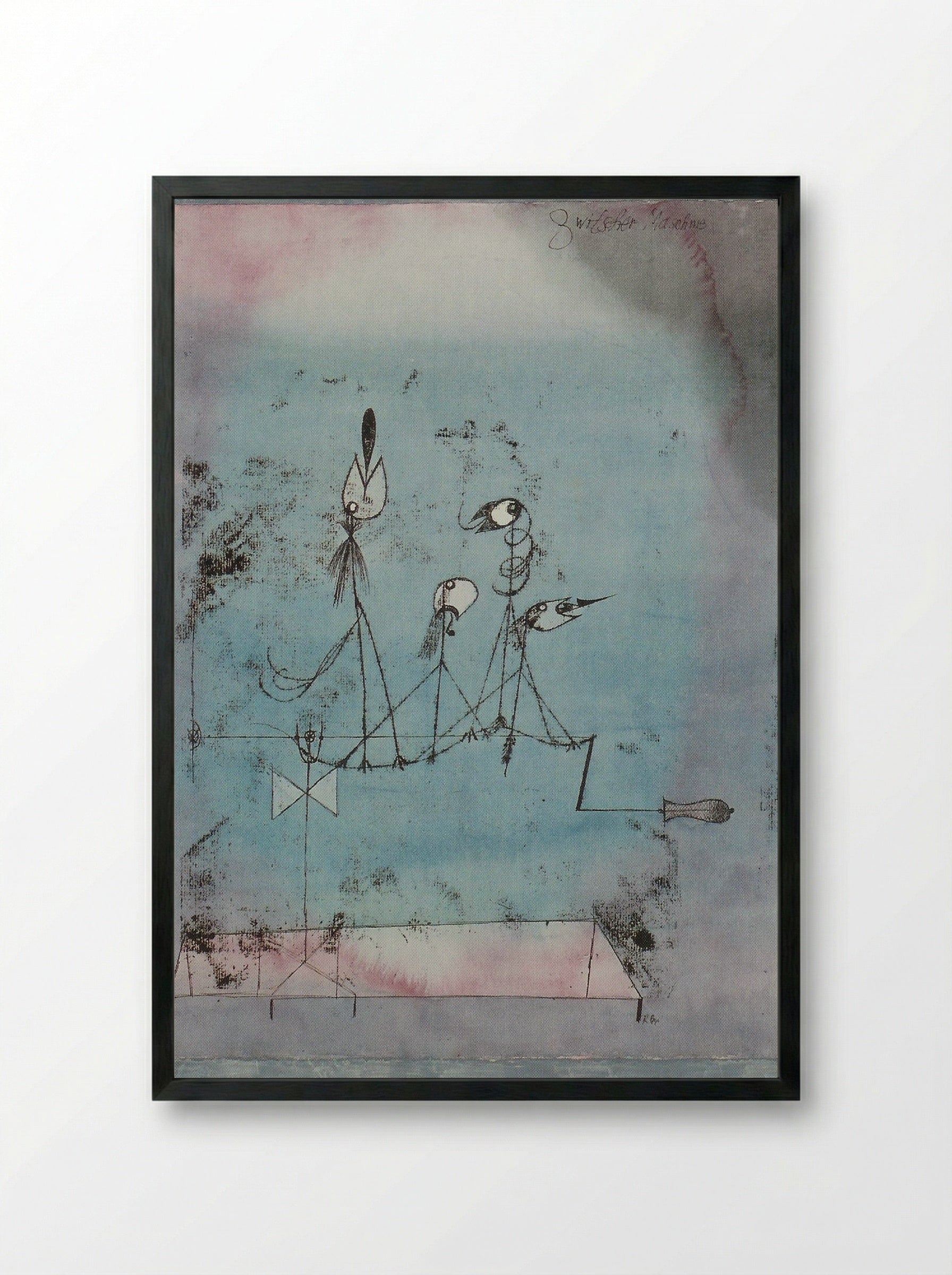 Twittering Machine - Paul Klee - Framed Print Black