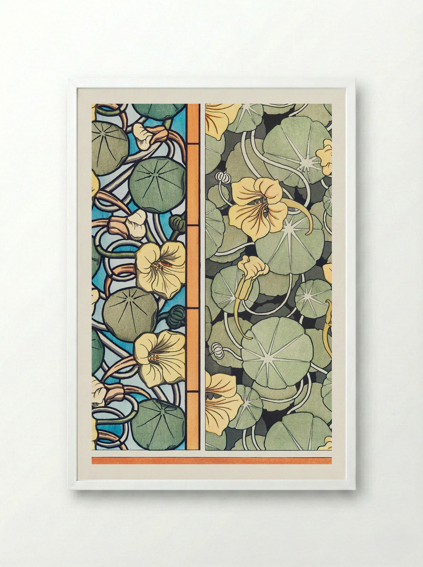 Capucine, from La Plante et ses Applications ornementales - Maurice Pillard Verneuil - Framed Print White