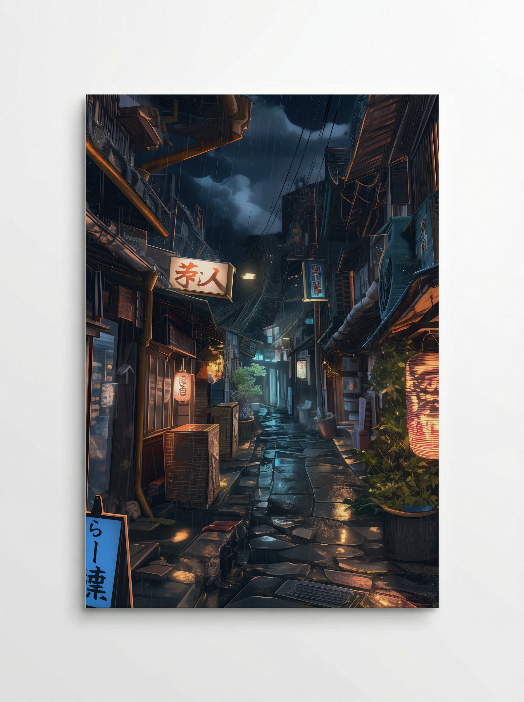 Stormlight Alley – Night Rain in Tokyo - Poster