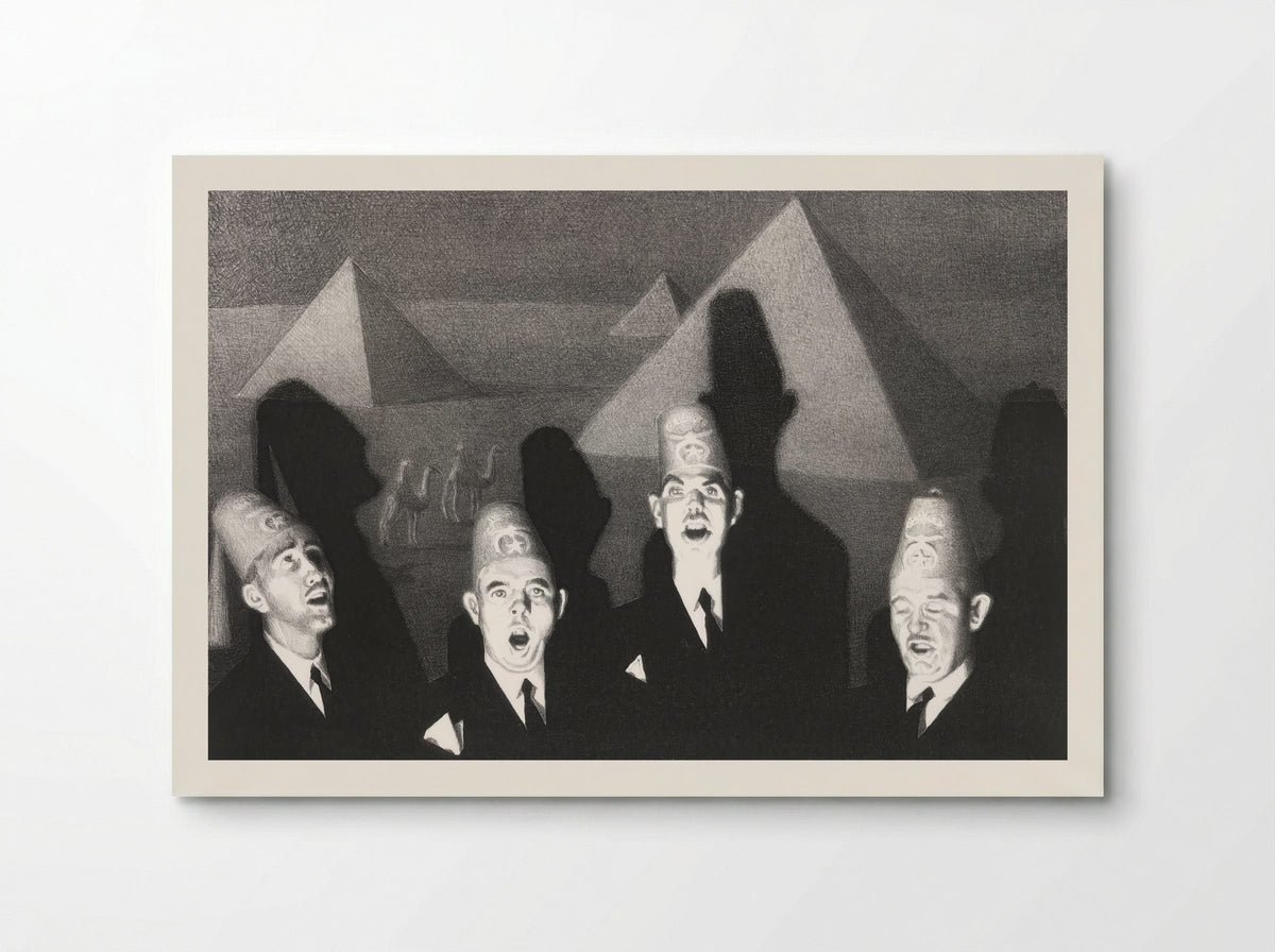 Shriner's Quartet - Grant Wood - Poster