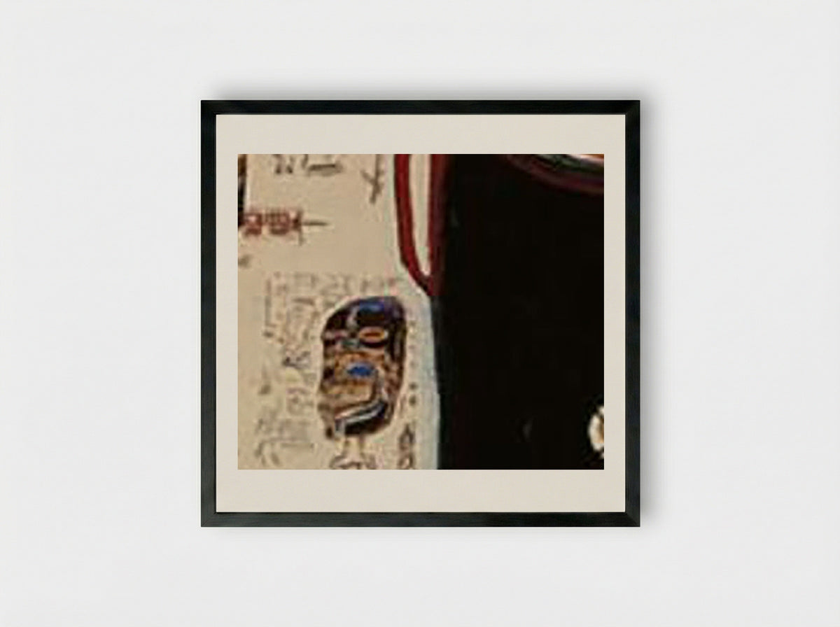 Glenn - Jean-Michel Basquiat - Framed Print Black