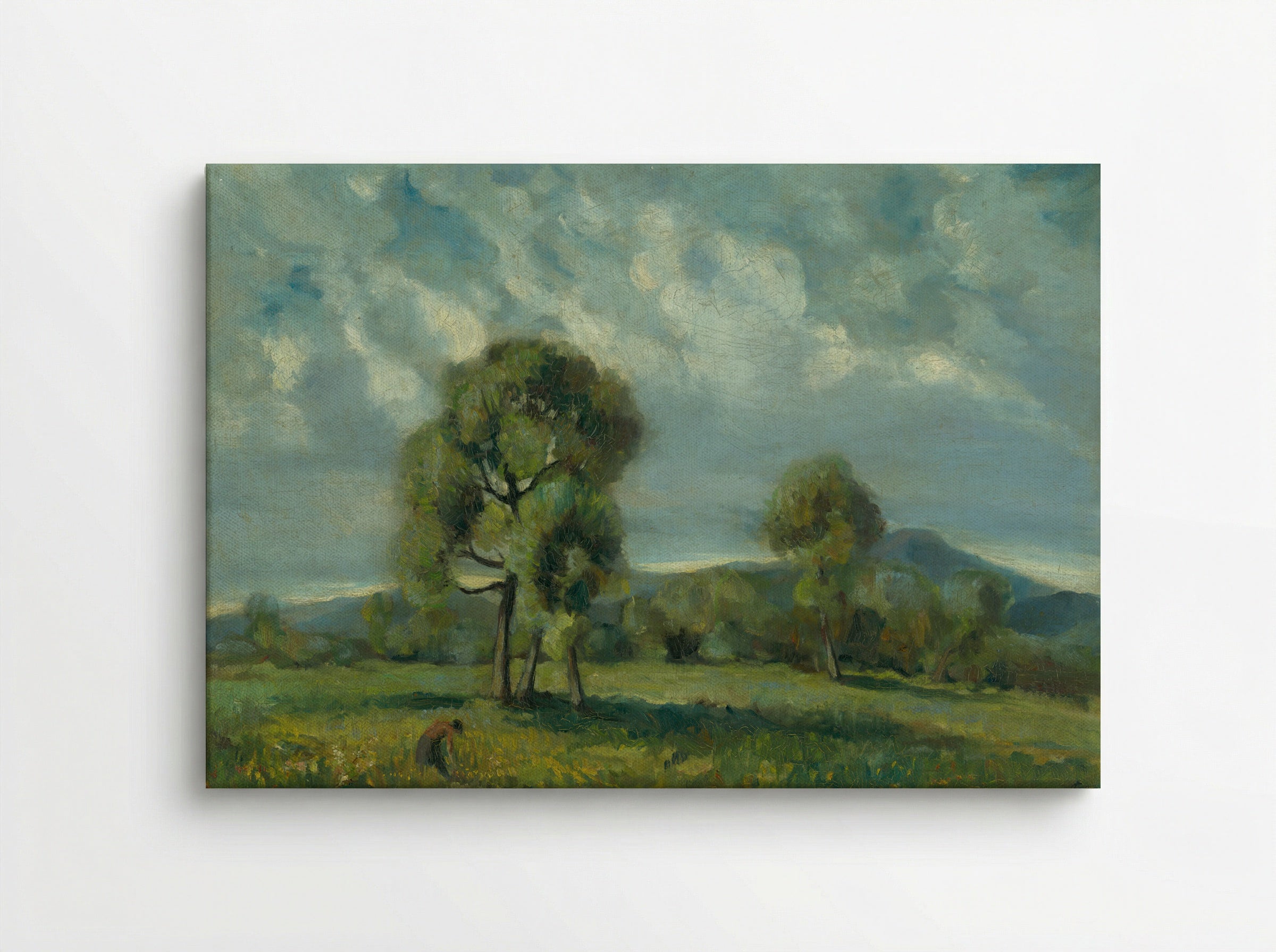 Liptov Landscape with Trees - Zolo Palugyay - Canvas
