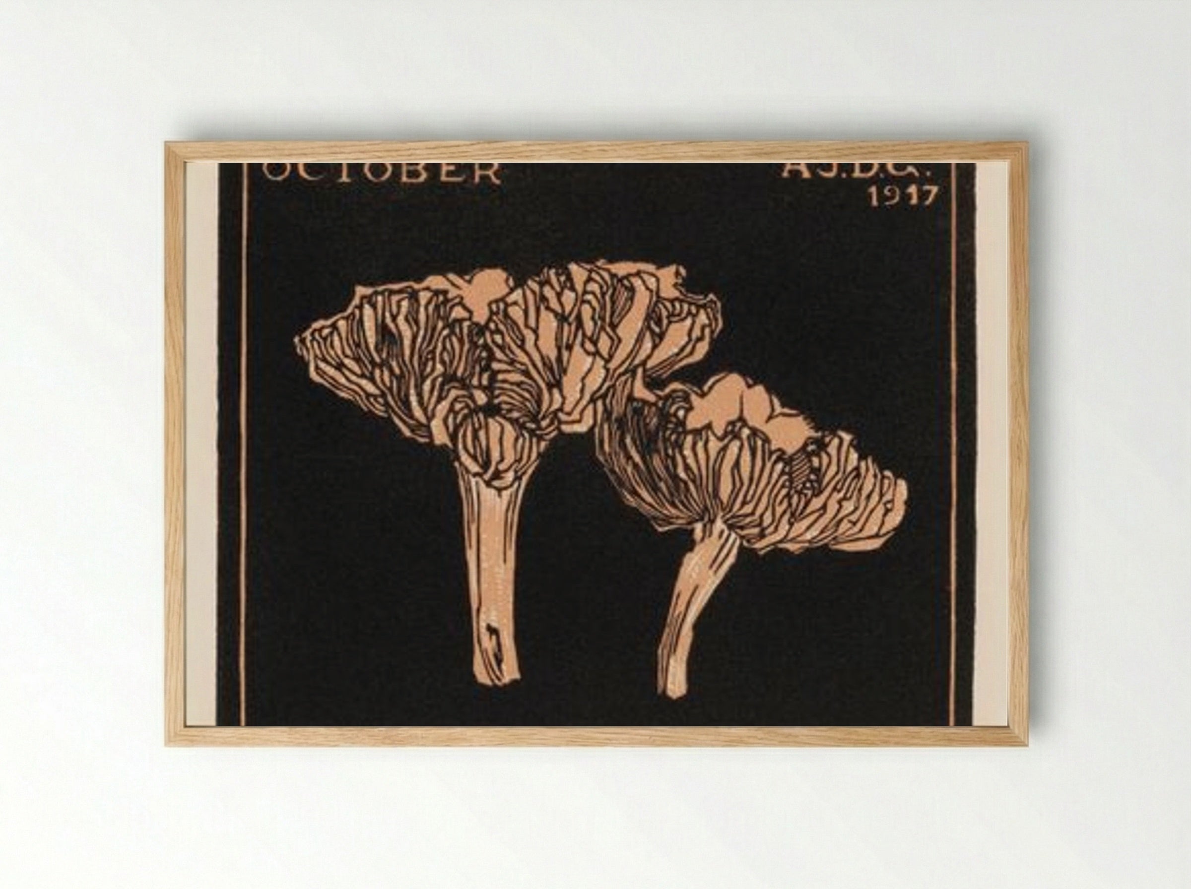 October - Julie de Graag - Framed Print Wood