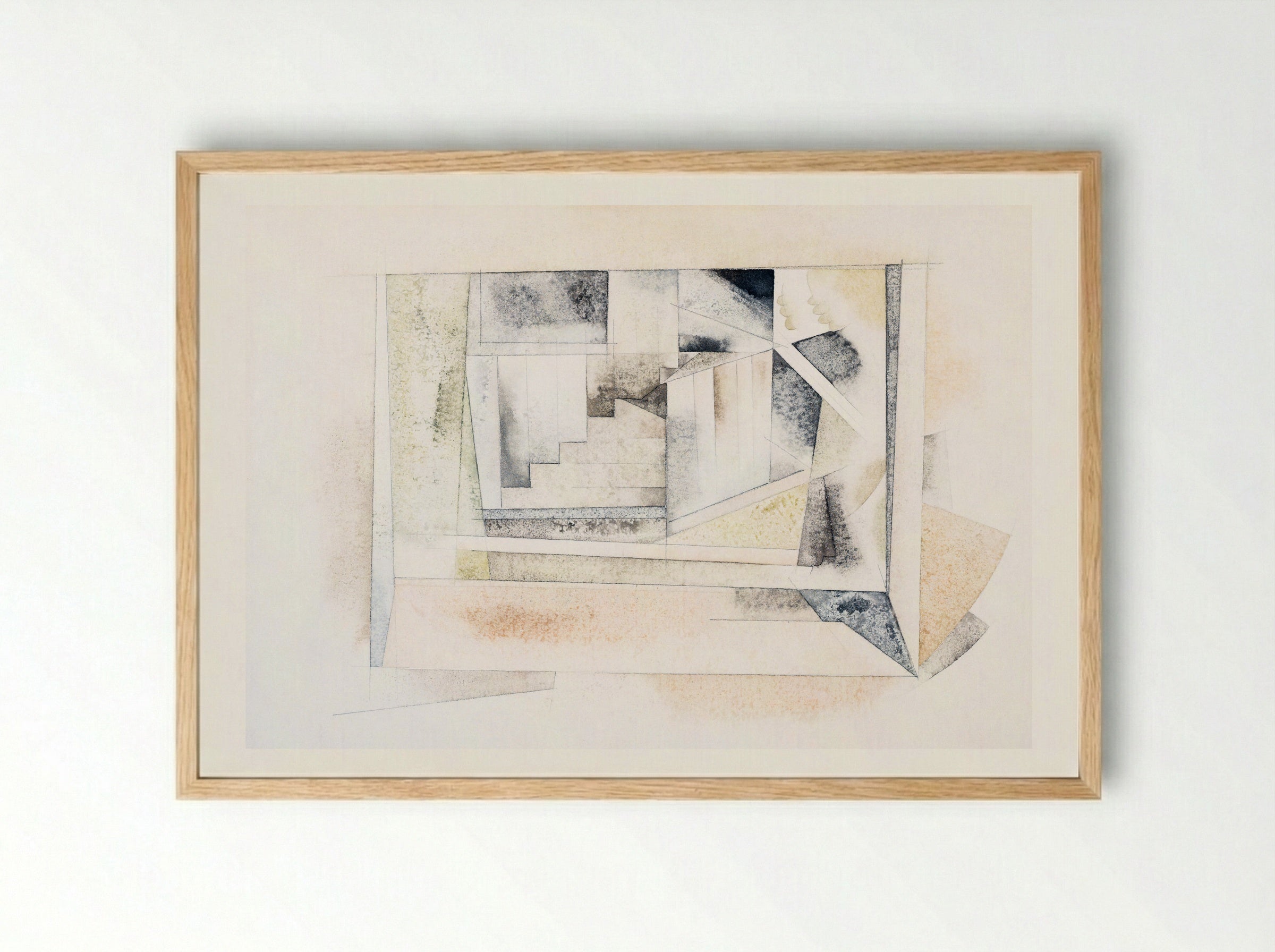 Bermuda Stairway - Charles Demuth - Framed Print Wood