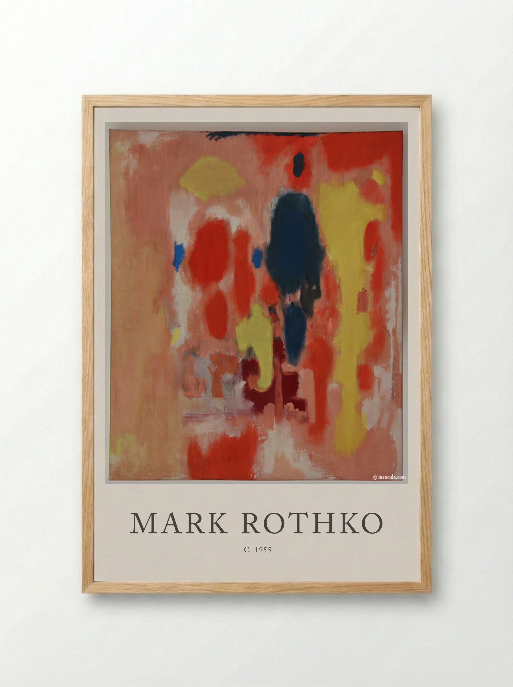 Untitled (Colour Field Painting) - Mark Rothko - Framed Print Wood
