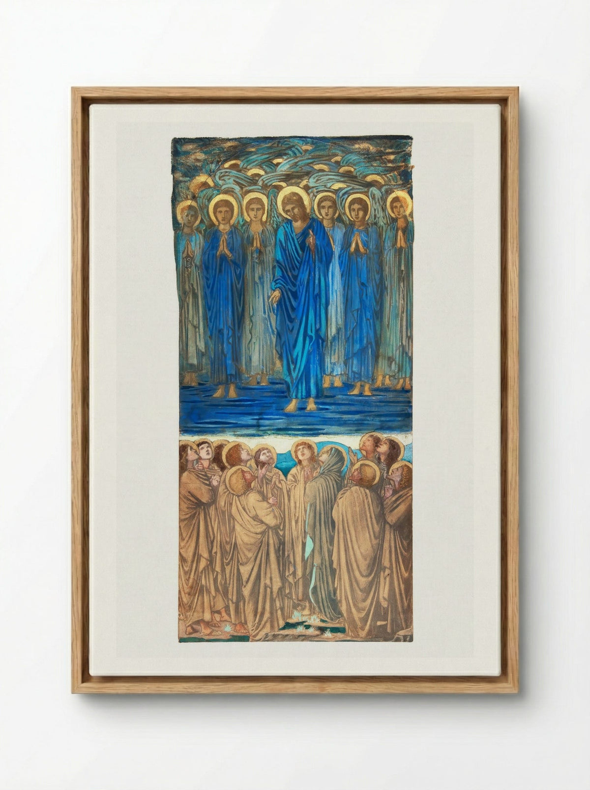 Study for 'The Ascension of Christ' - Edward Burne-Jones - Framed Canvas Wood