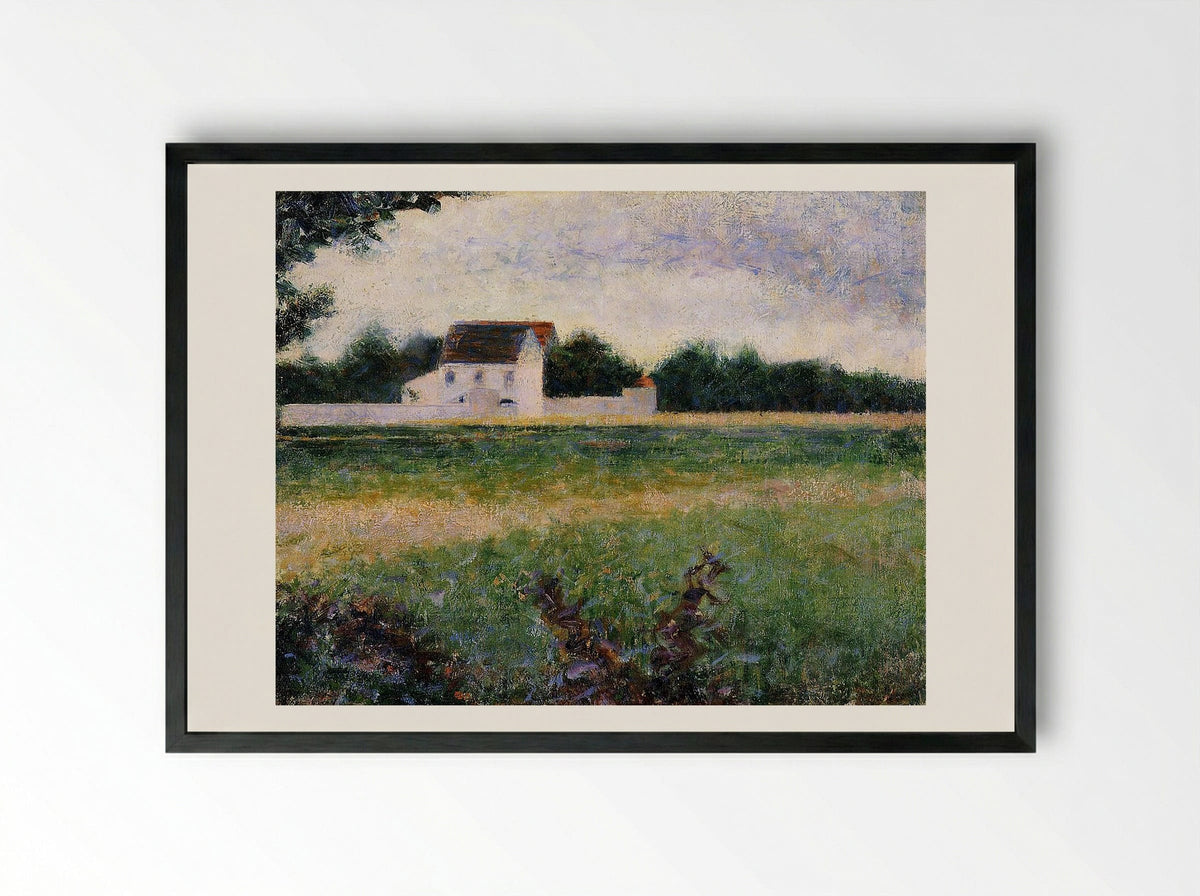 Landscape in the Île-de-France - Armand Guillaumin - Framed Print Black