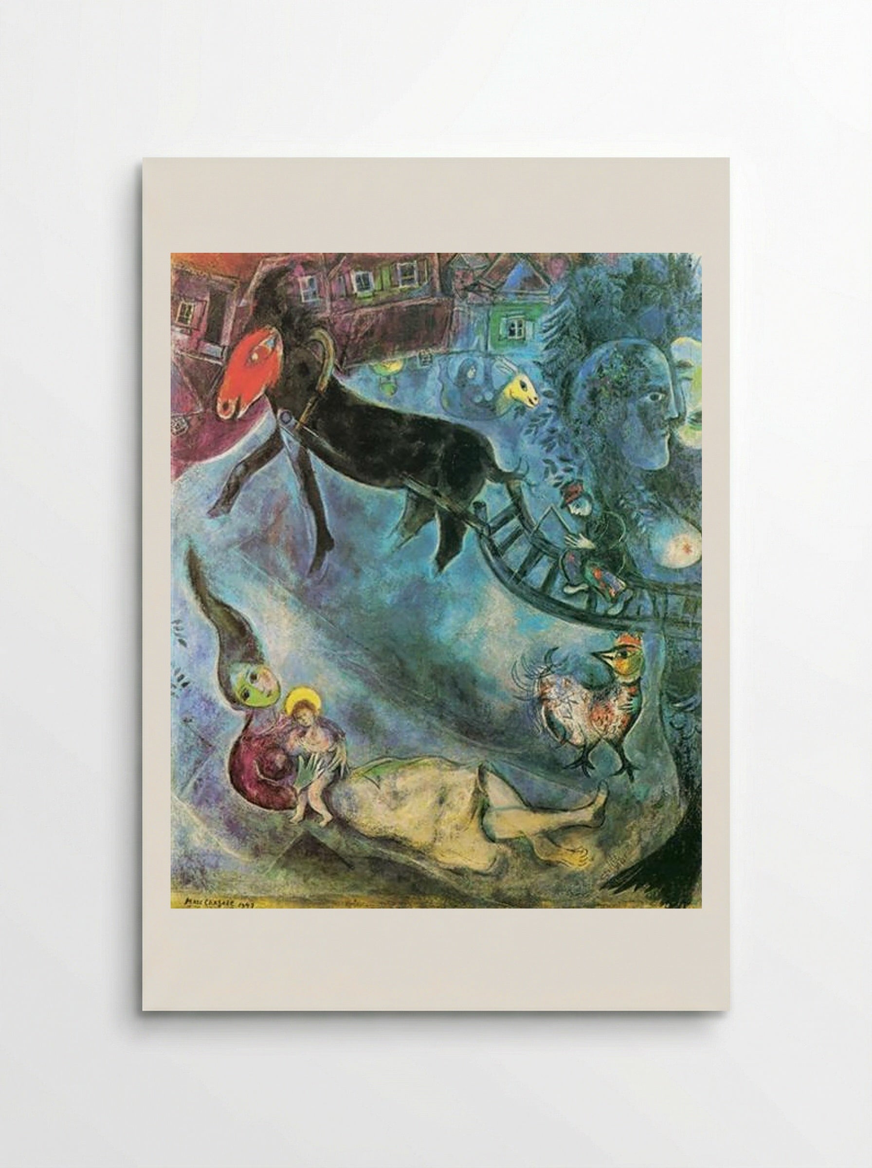 Madonna with the Sleigh - Marc Chagall - Poster