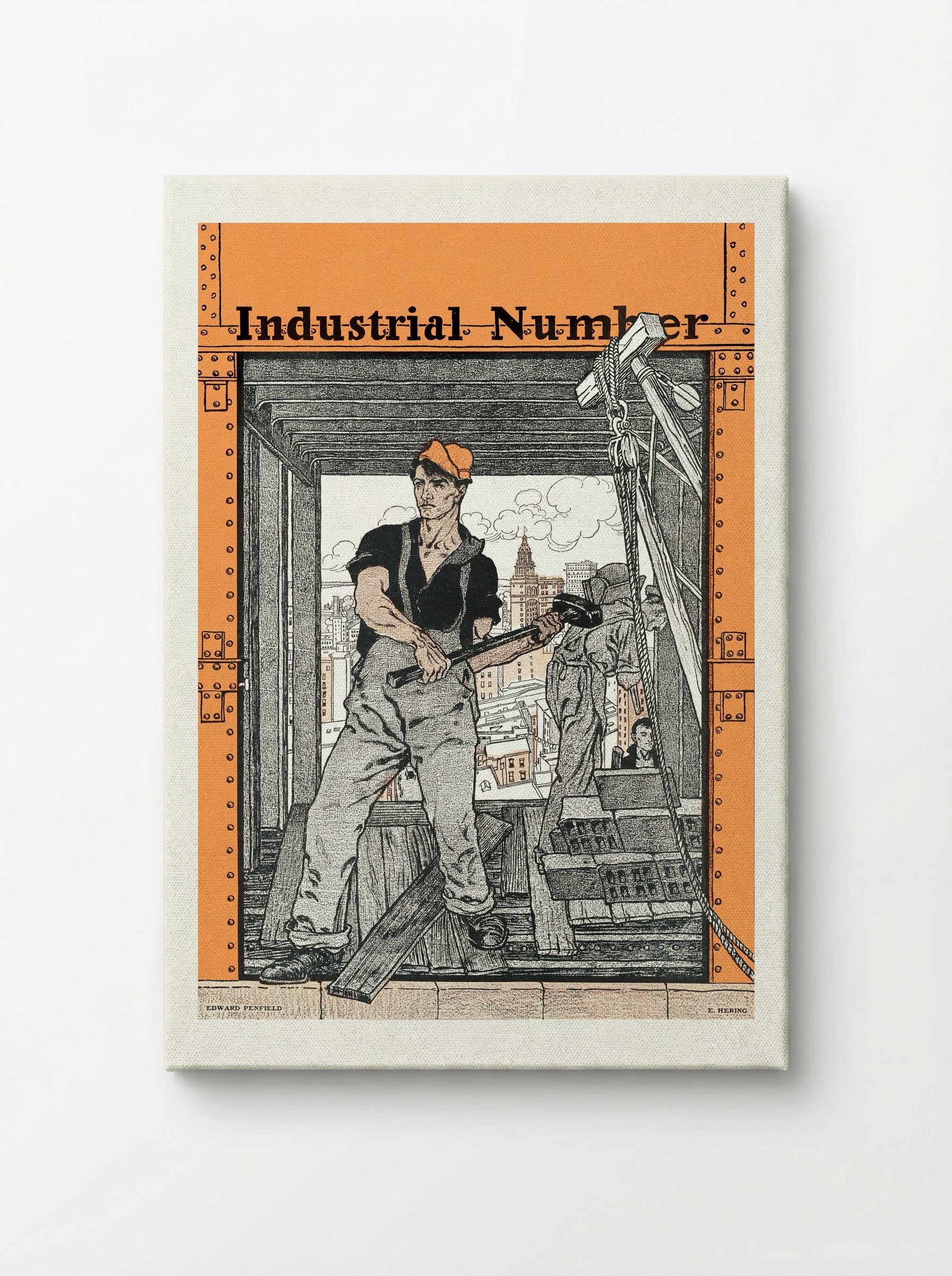 Industrial Number - Edward Penfield - Canvas