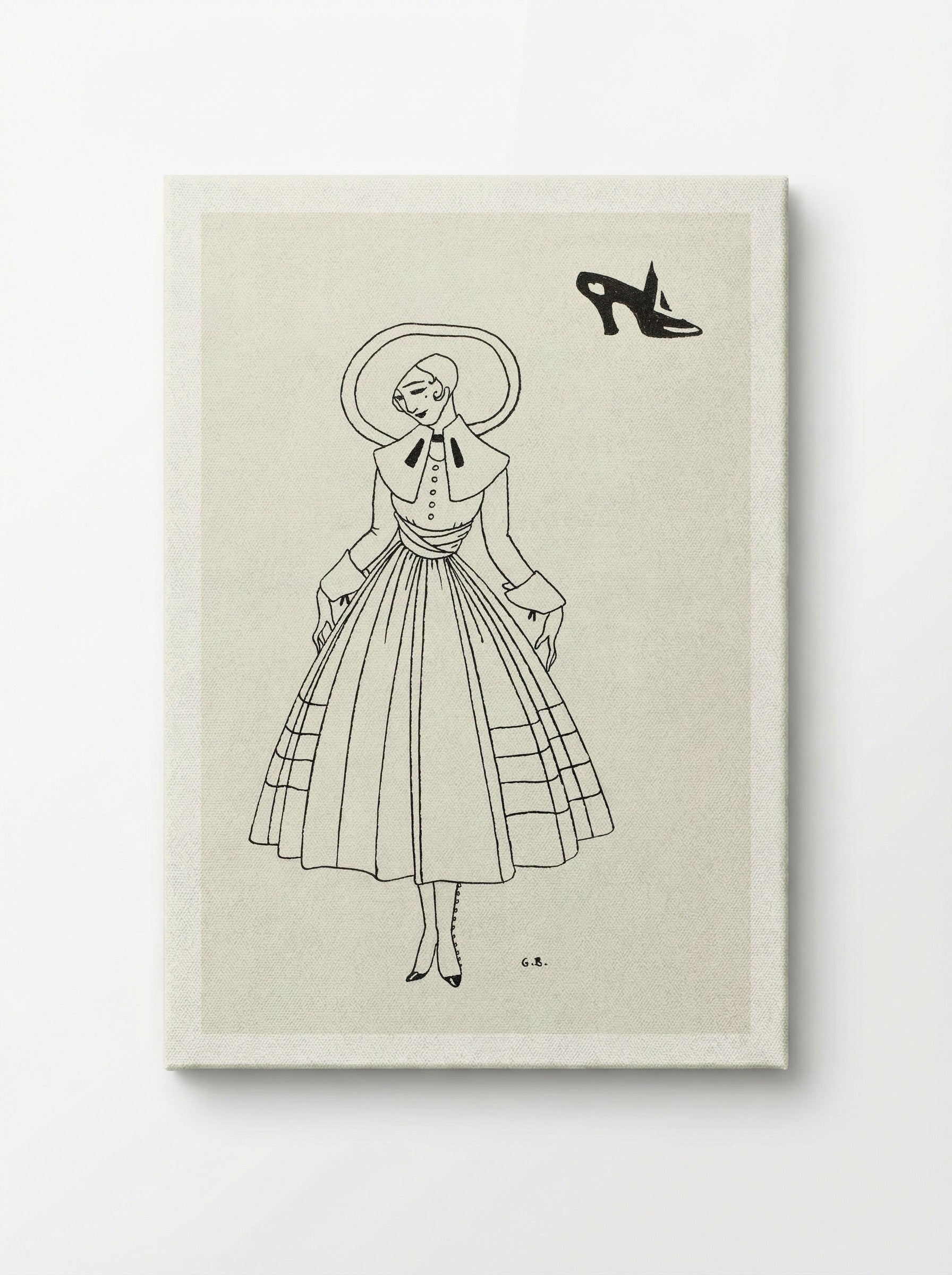 No. 8 (Fashion Illustration from Gazette du Bon Ton) - George Barbier - Canvas