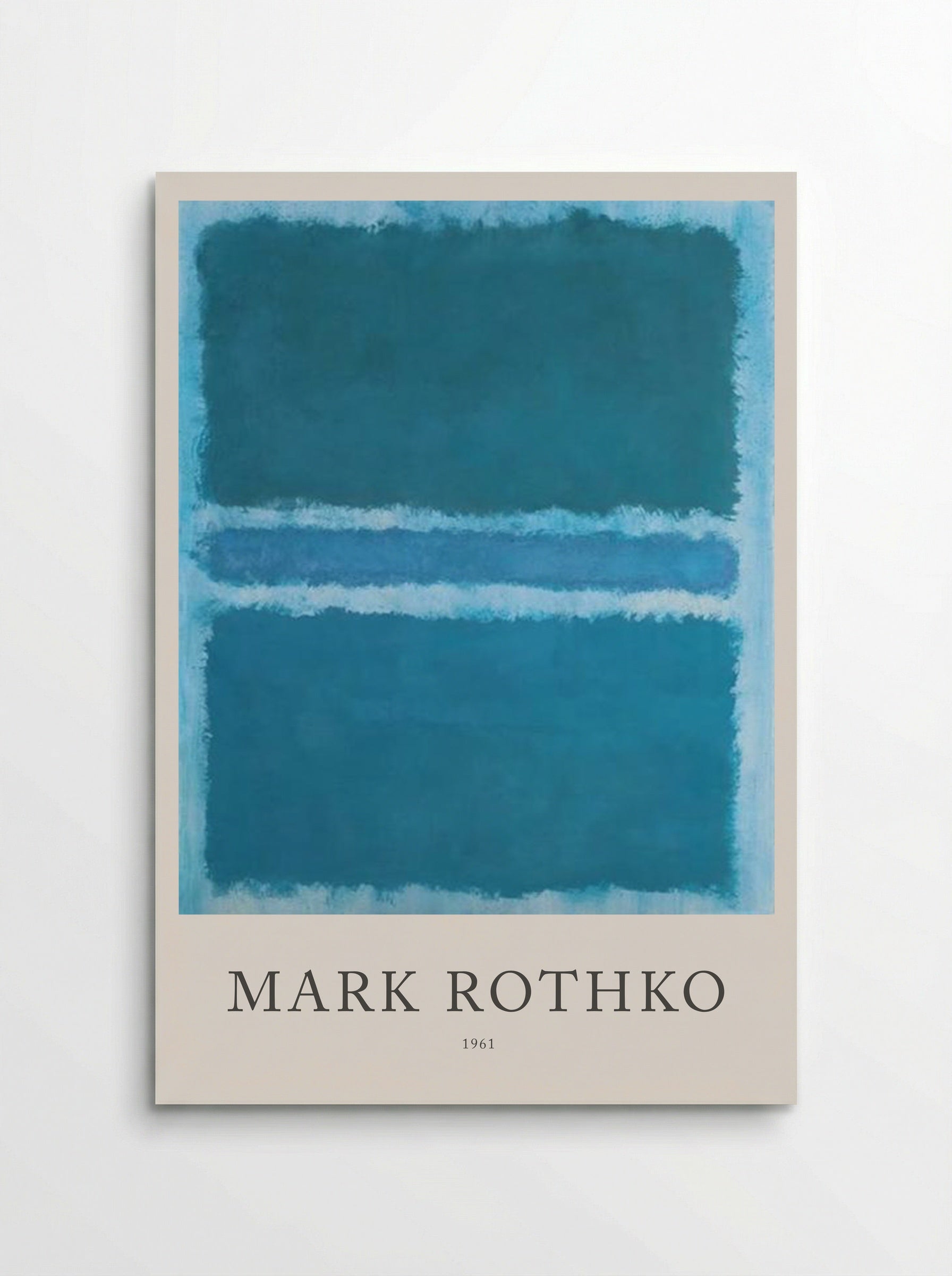 Untitled (Blue, Teal and Light Blue) - Mark Rothko - Poster