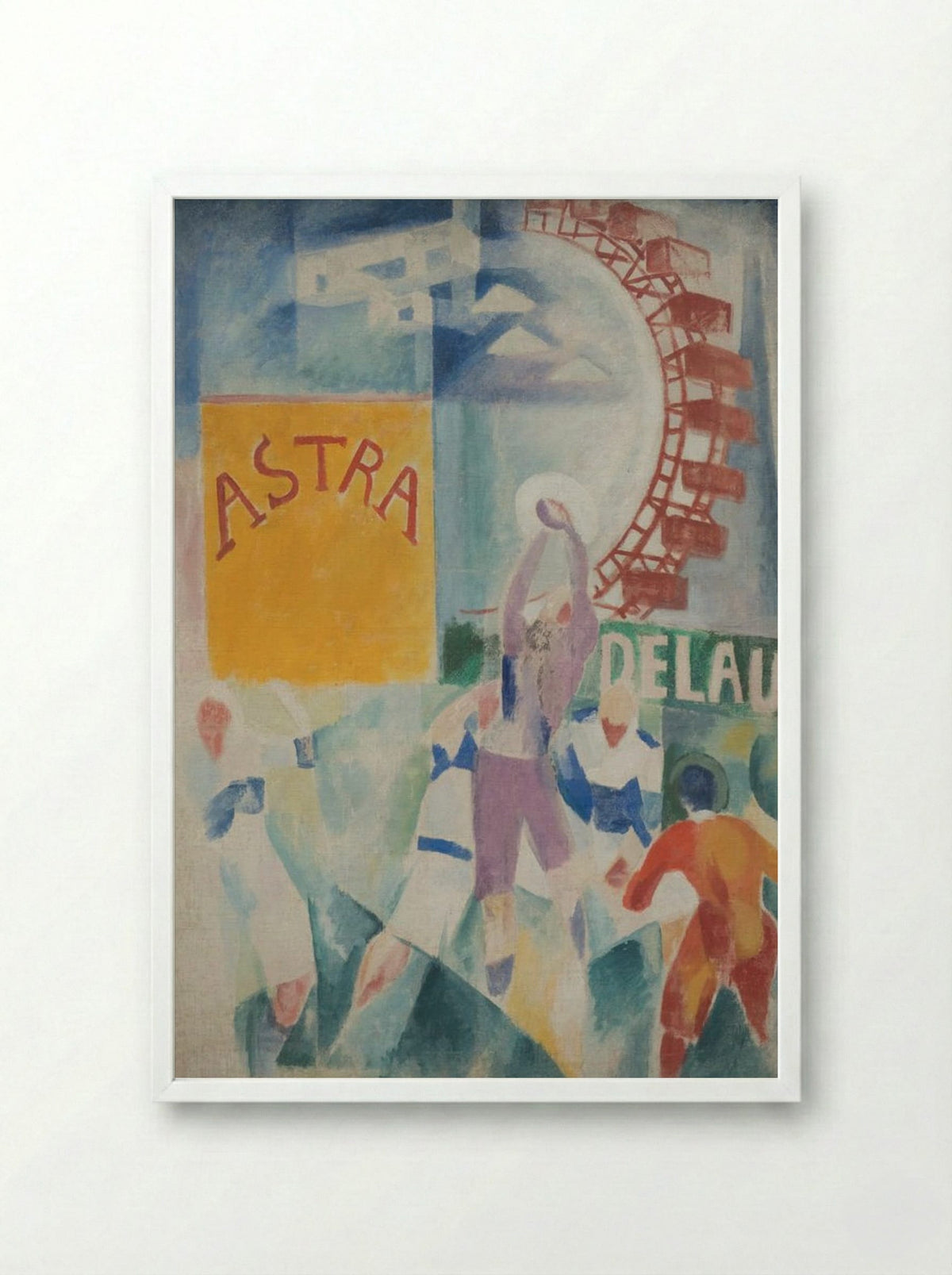 The Cardiff Team - Robert Delaunay - Framed Print White