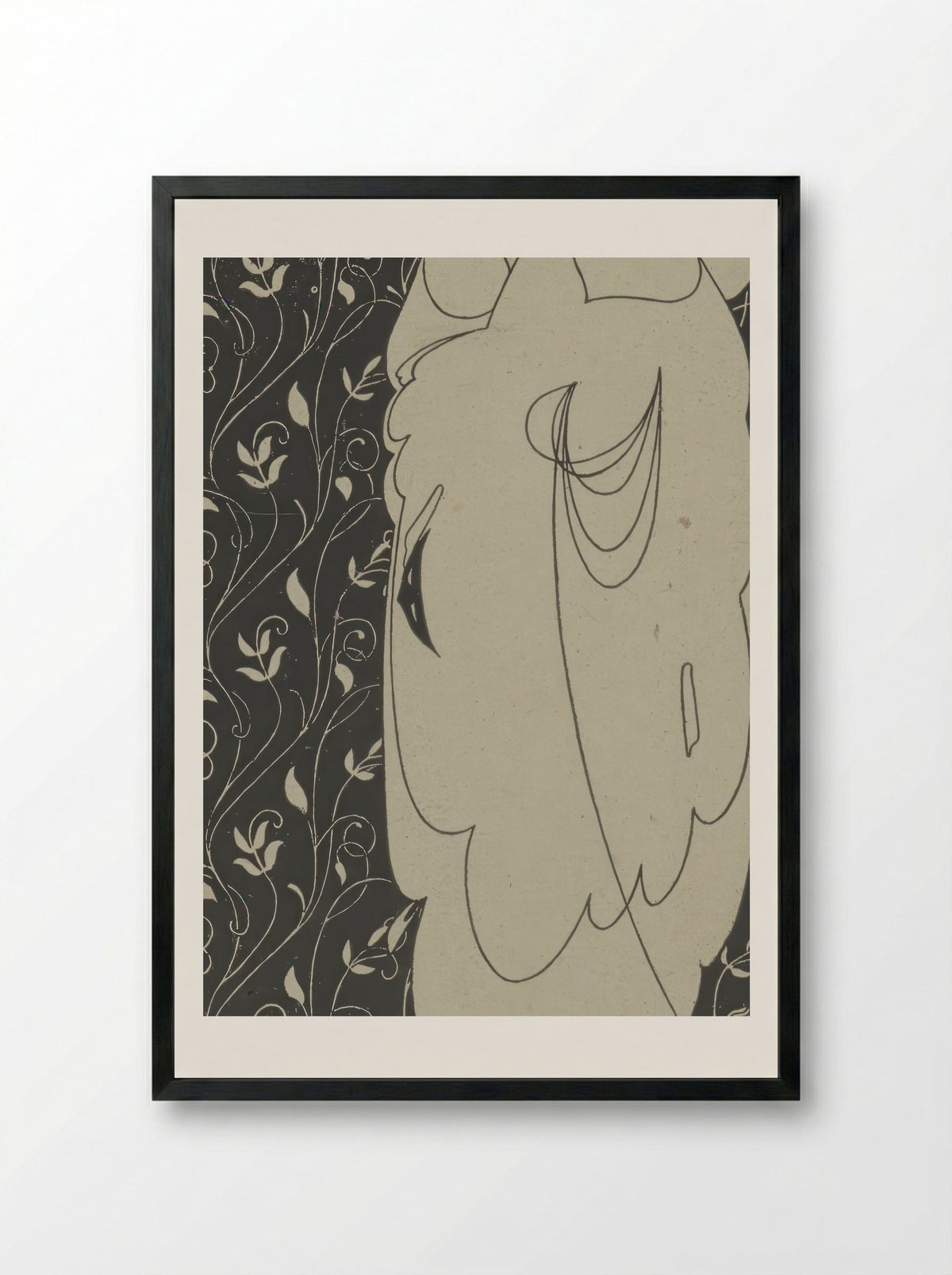 The Inland Printer, February 1896 - Will Bradley - Framed Print Black