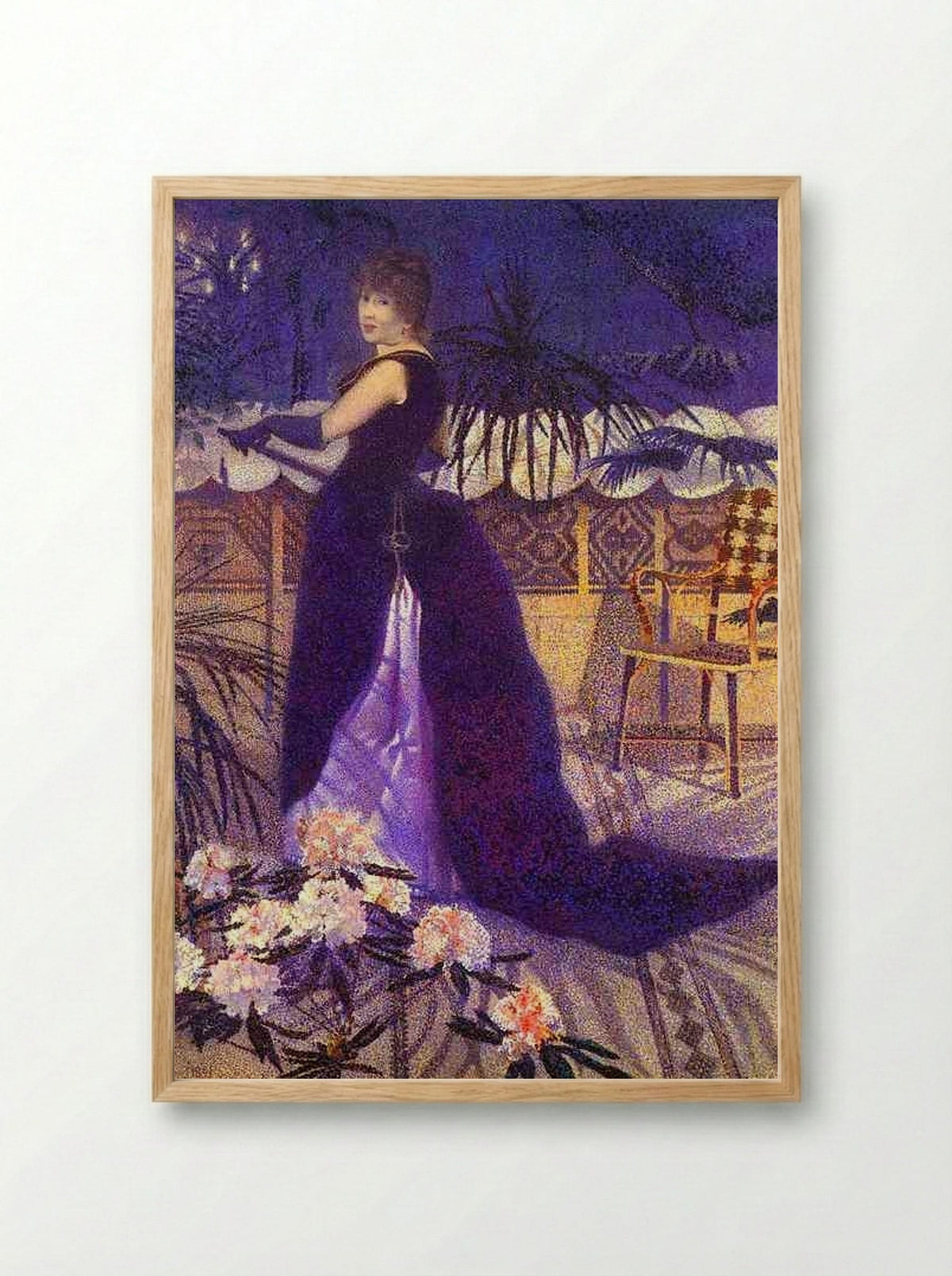 Madame Hector France - Georges Seurat - Framed Print Wood