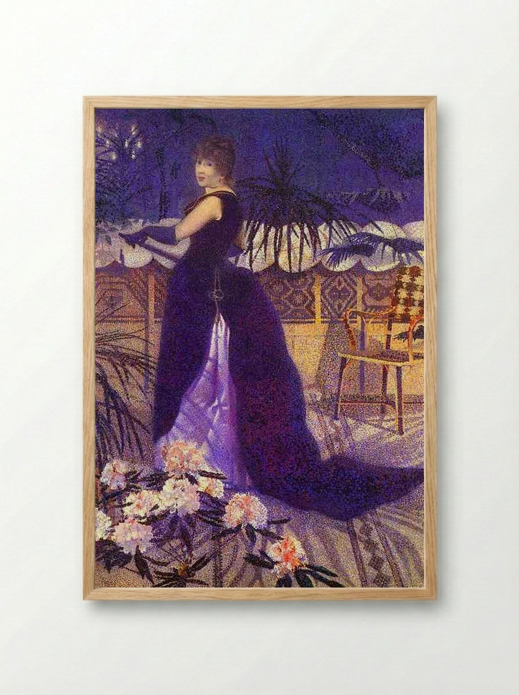 Madame Hector France - Georges Seurat - Framed Print Wood