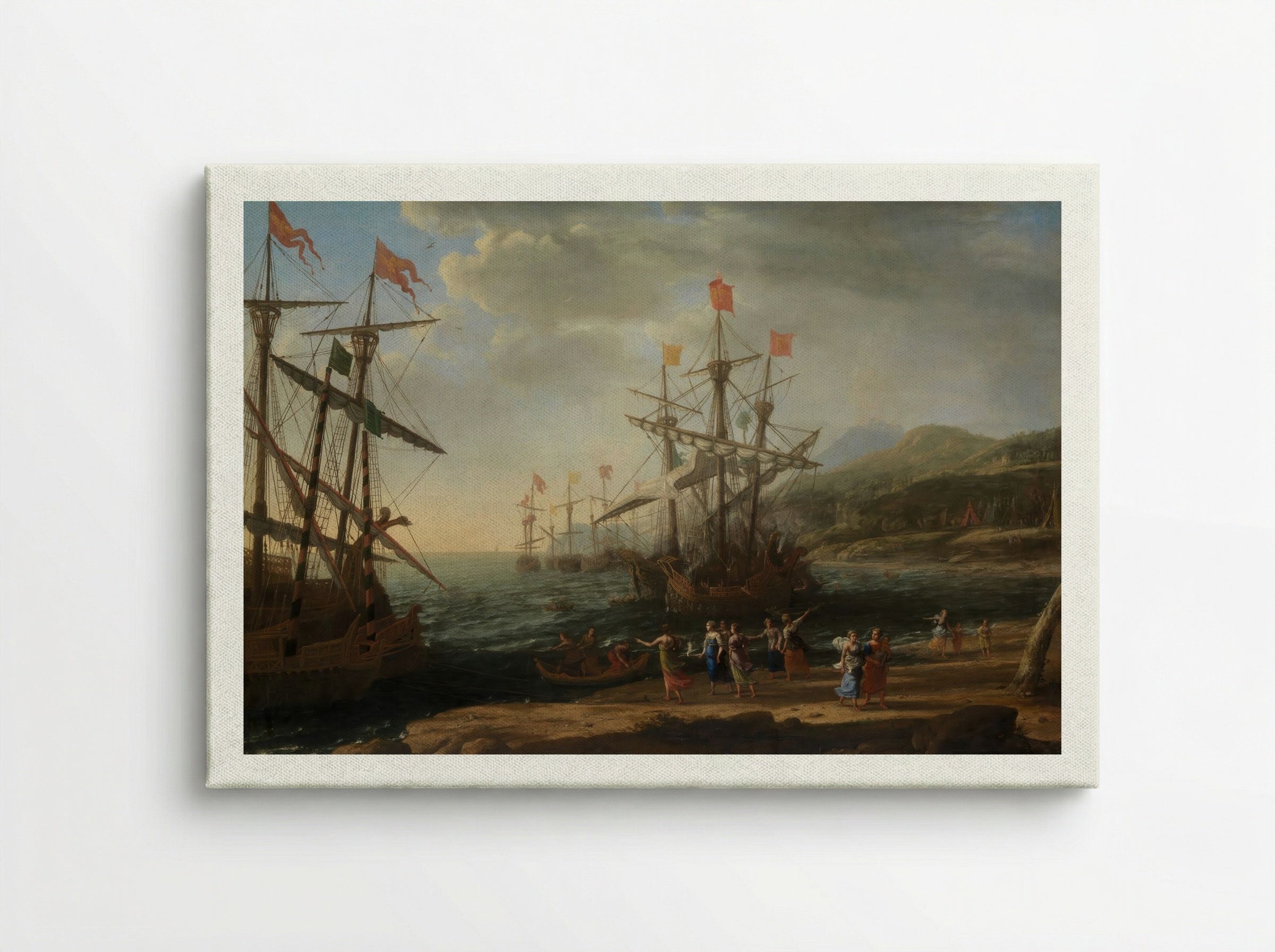 The Trojan Women Setting Fire to Their Fleet - Claude Lorrain - Canvas