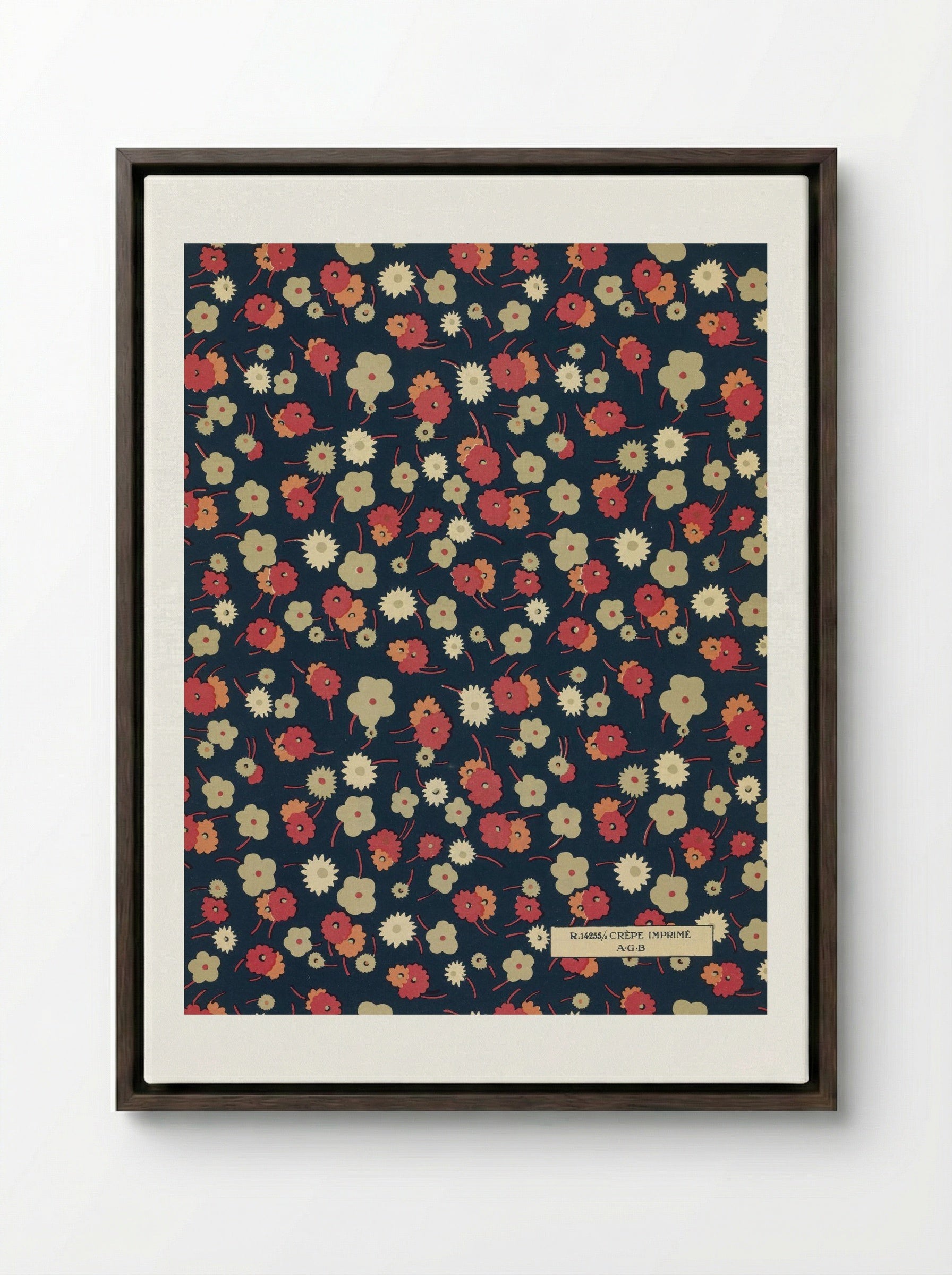 Feuillets de l'Élégance Féminine - Charles Goy - Framed Canvas Dark Wood
