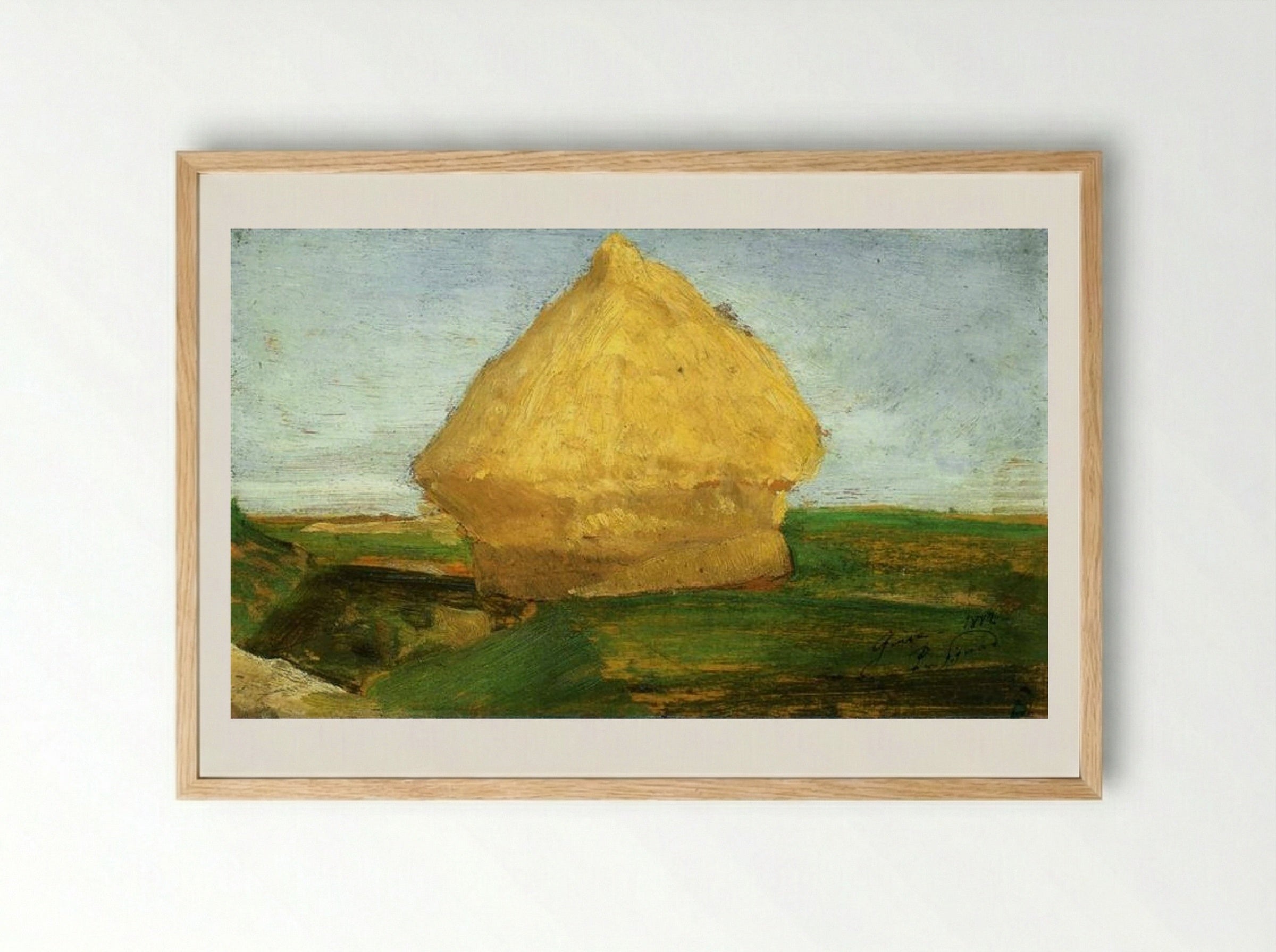 The Haystack - Paul Signac - Framed Print Wood