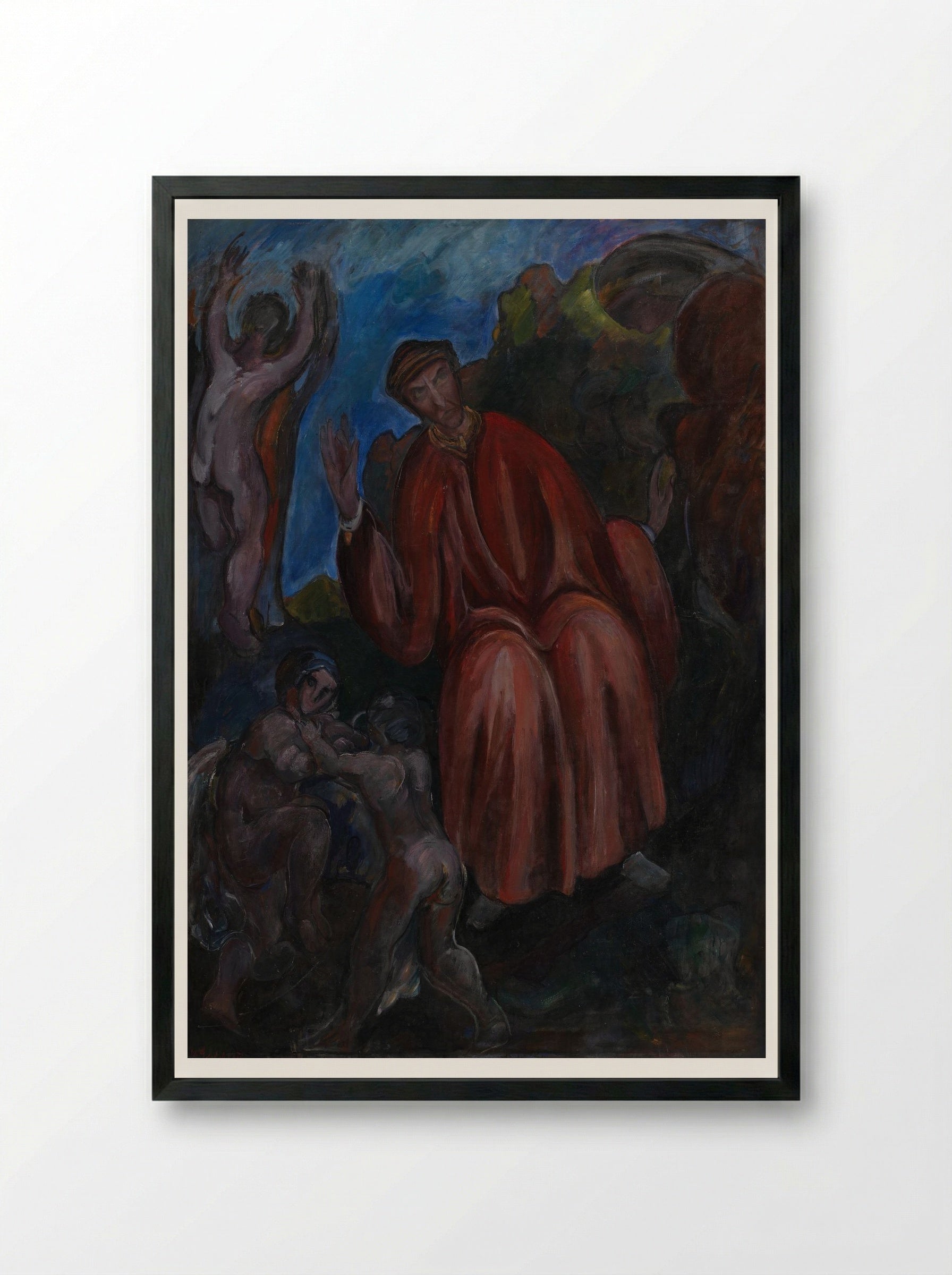 Dante. Prophets, Opus I - Jens Adolf Jerichau - Framed Print Black