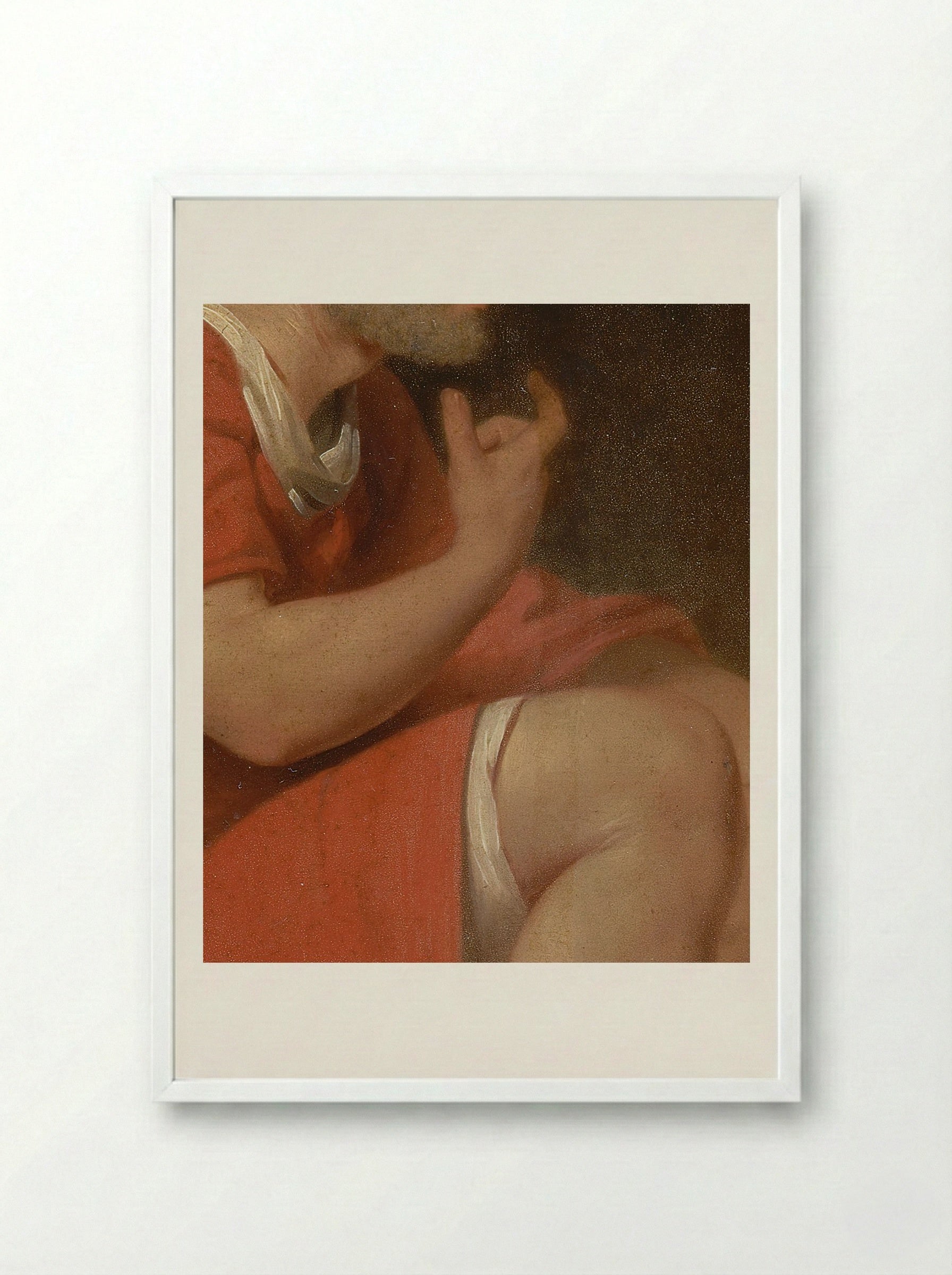 Robert, Duke of Normandy, in Prison - Jean-Jacques-François Le Barbier - Framed Print White