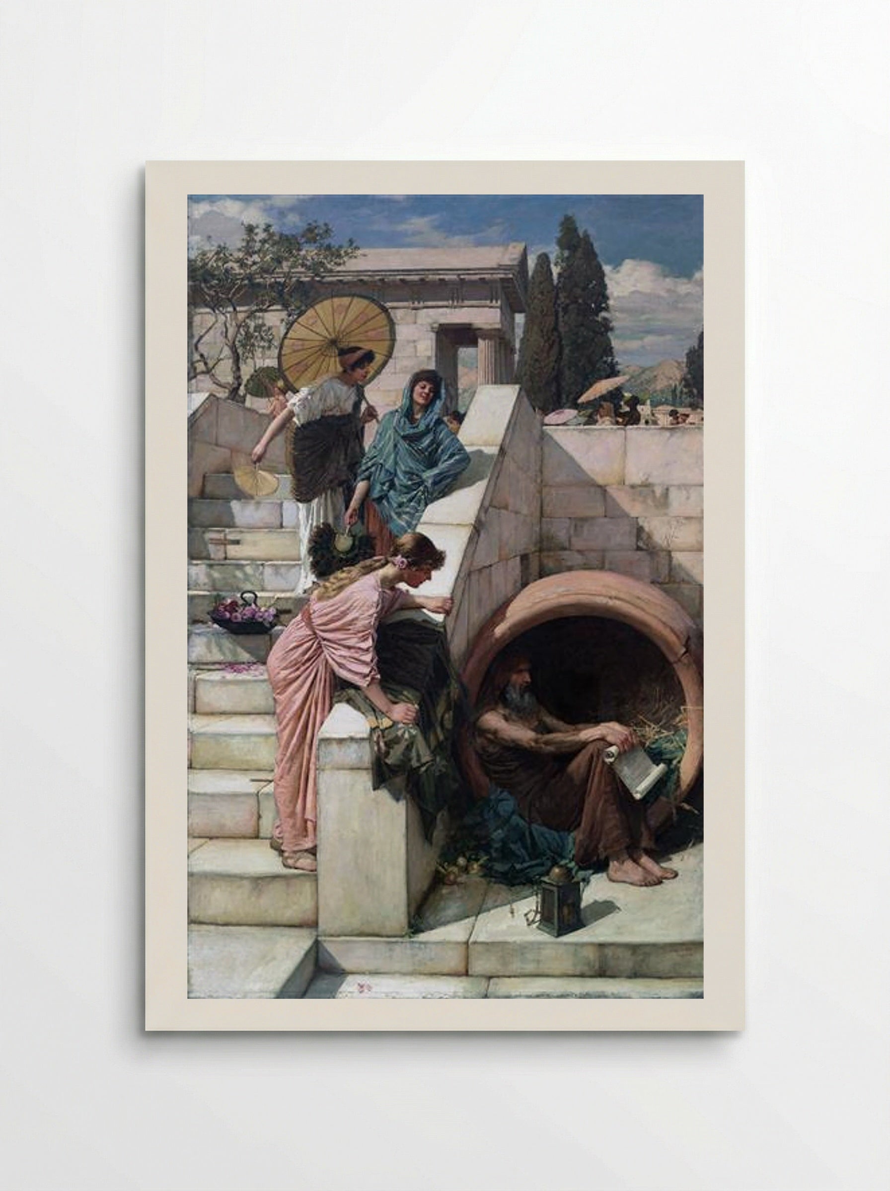 Diogenes - John William Waterhouse - Poster