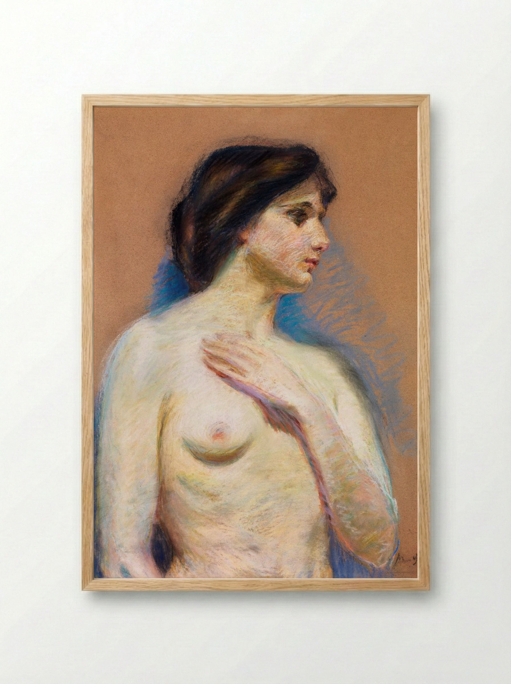 Nude - Alice Pike Barney - Framed Print Wood
