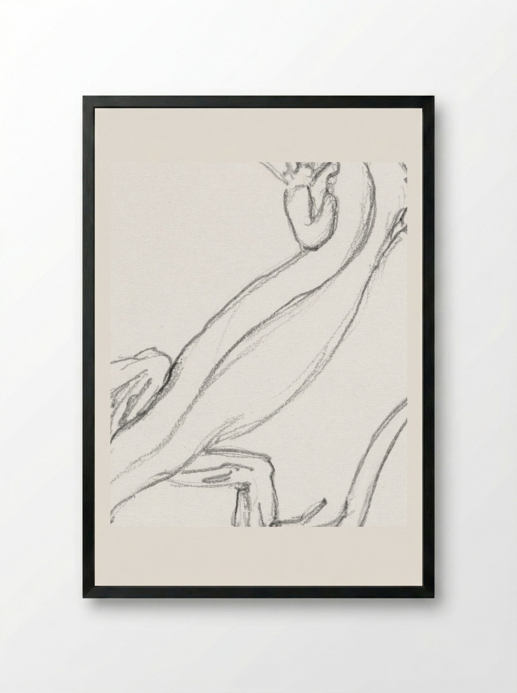 Lizard - Julie de Graag - Framed Print Black
