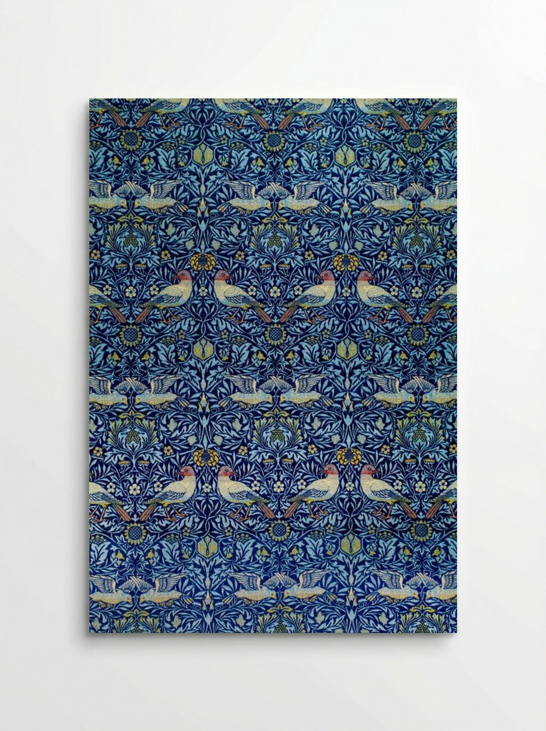 Bird (Wool Curtain Fabric Design) - William Morris - Poster