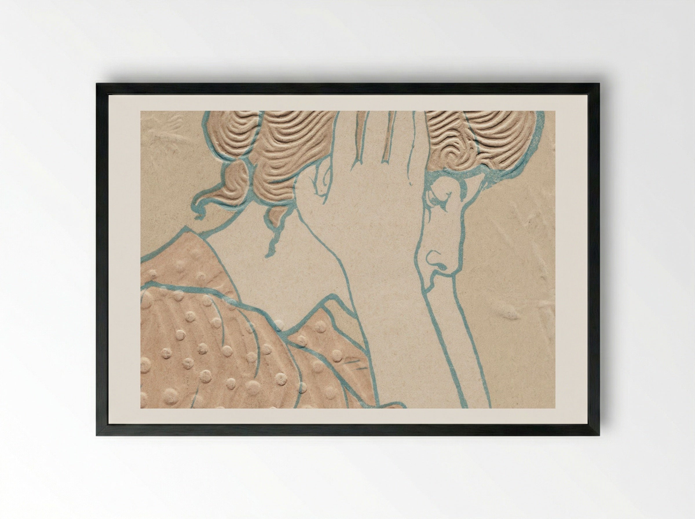 Young Woman Reading - Alexandre-Louis-Marie Charpentier - Framed Print Black